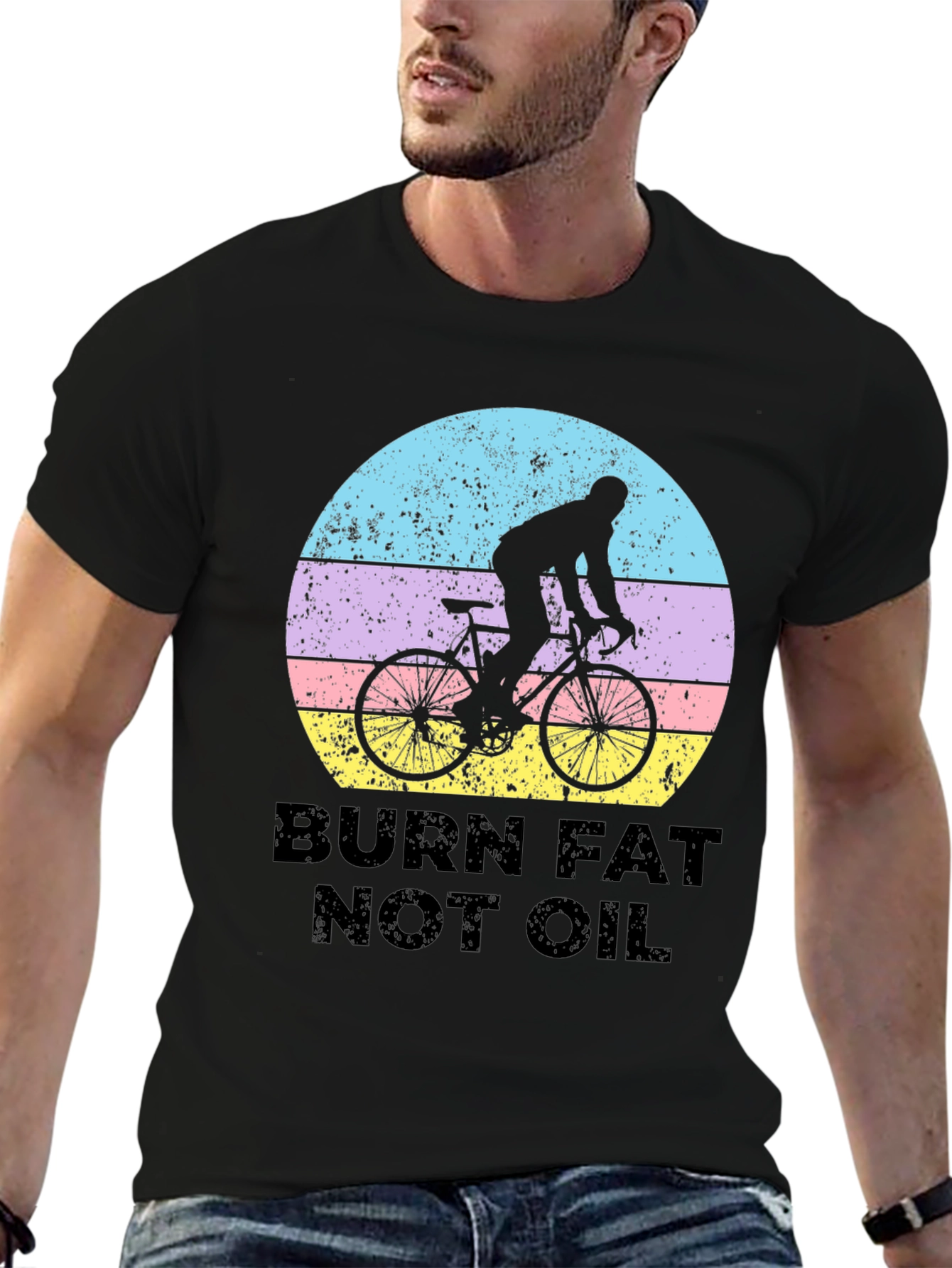 Burn Fat Not Oil Biking T-Shirt