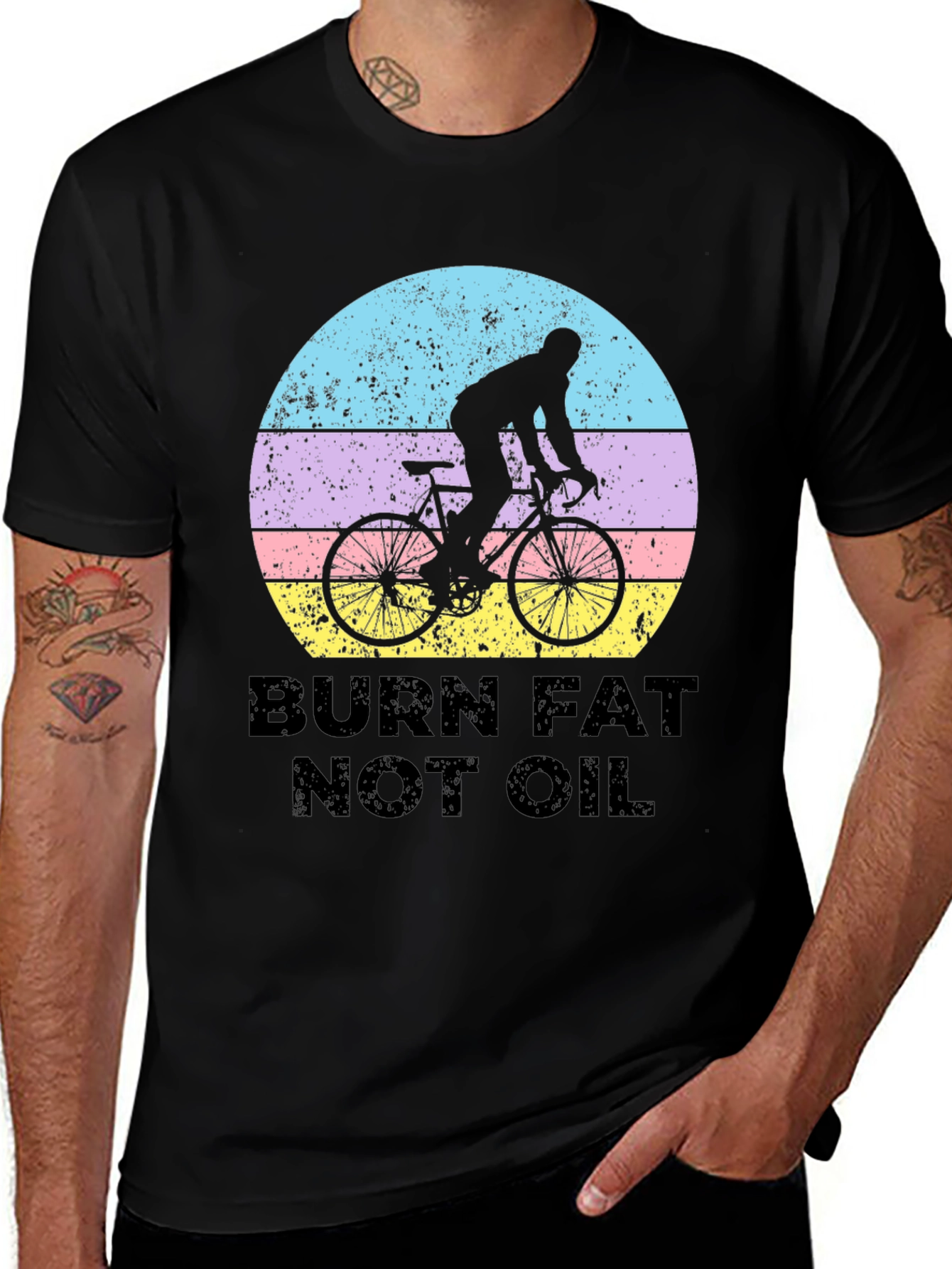 Burn Fat Not Oil Biking T-Shirt
