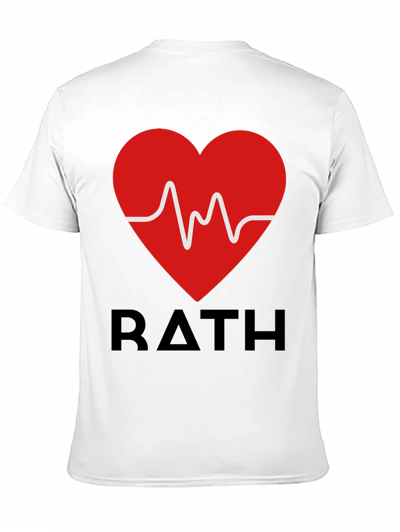 RATH Heartbeat Graphic Tee - Stylish Black T-Shirt