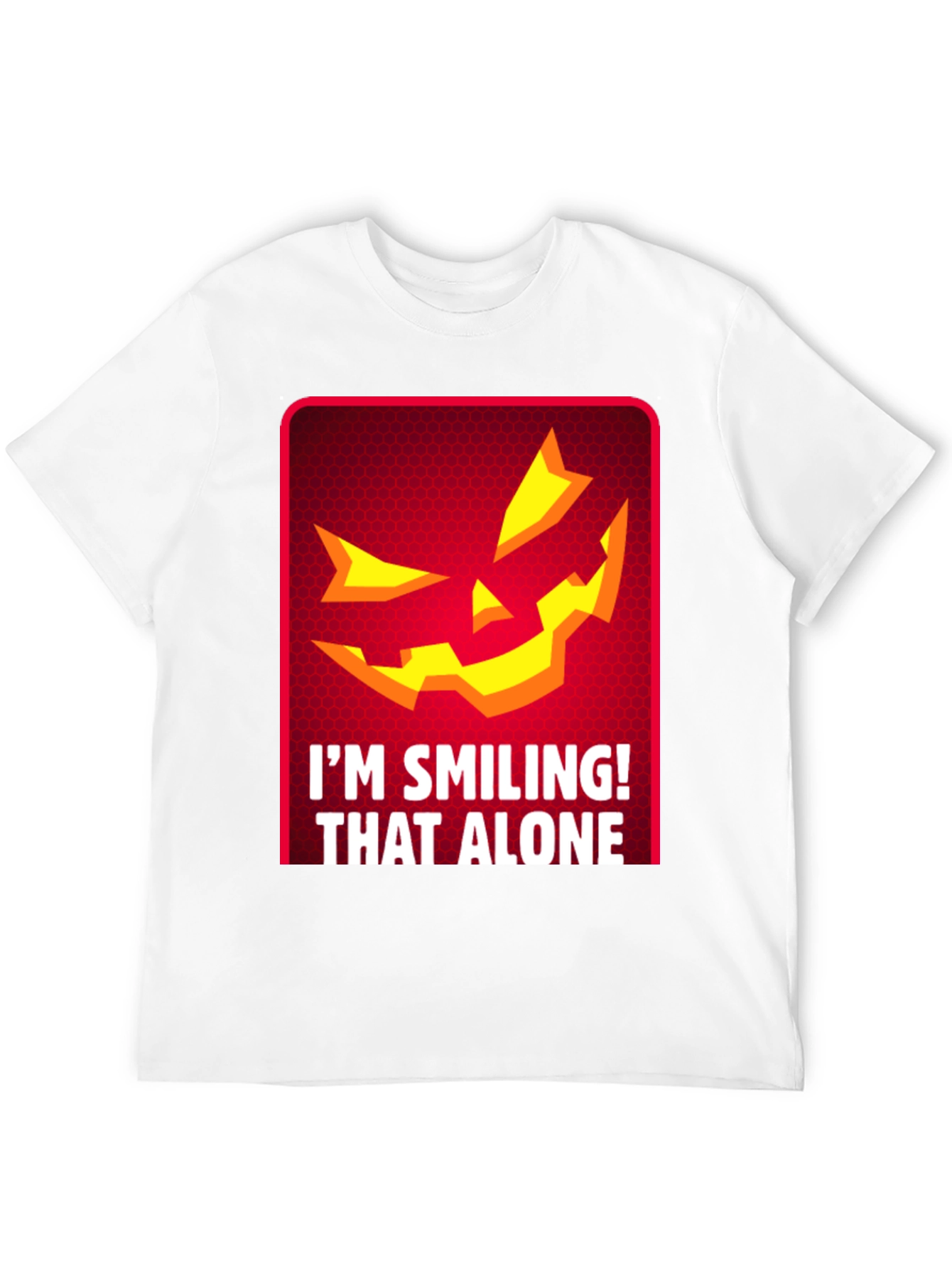 Smiling Jack-o-Lantern Graphic T-Shirt