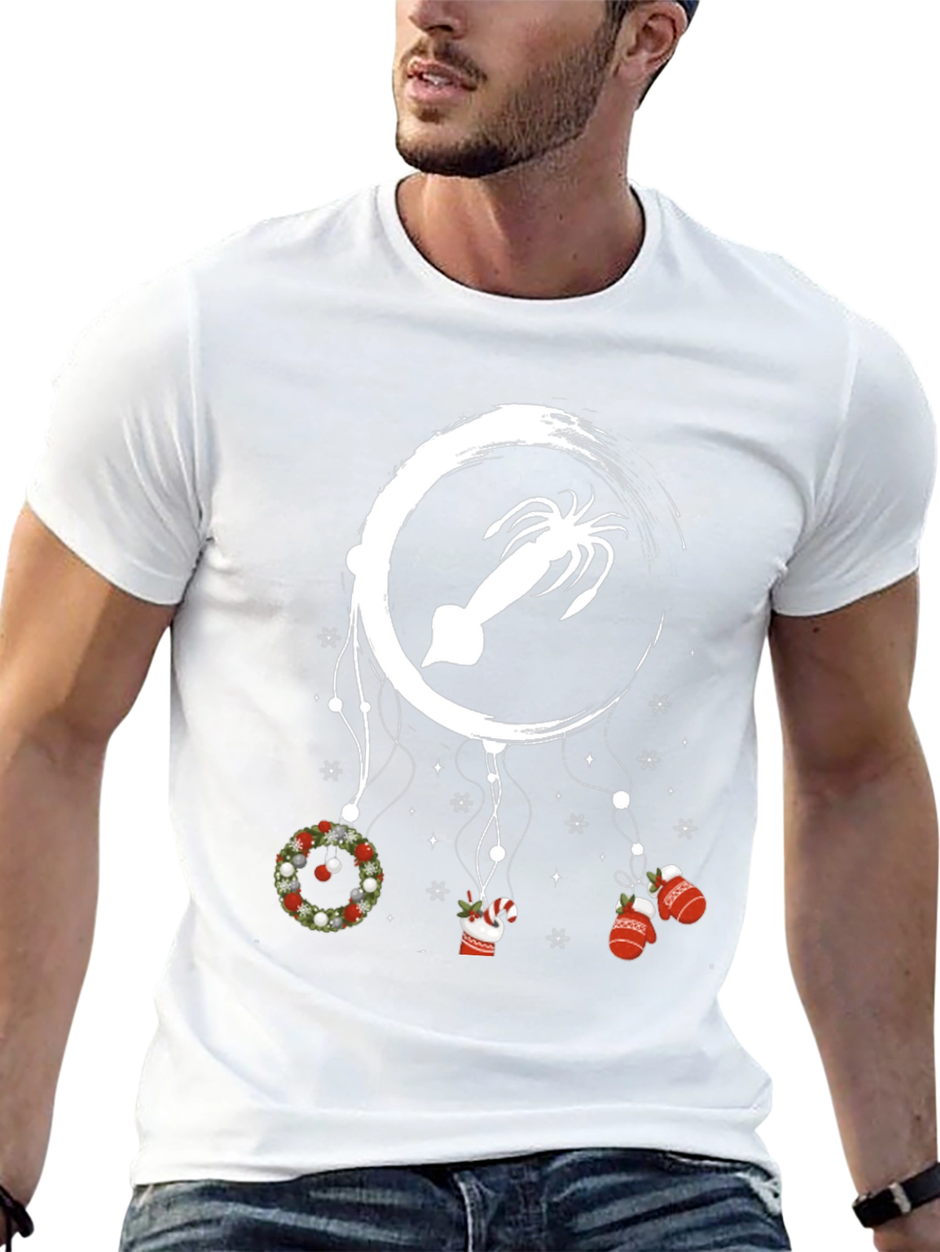 Festive Squid Christmas T-Shirt