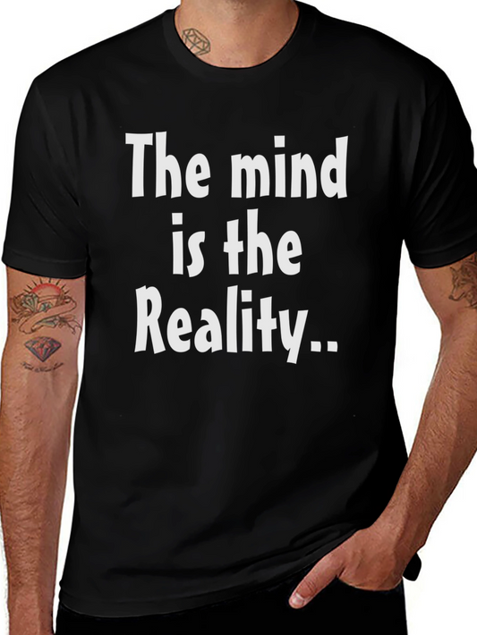 Mind is Reality Black Graphic T-Shirt