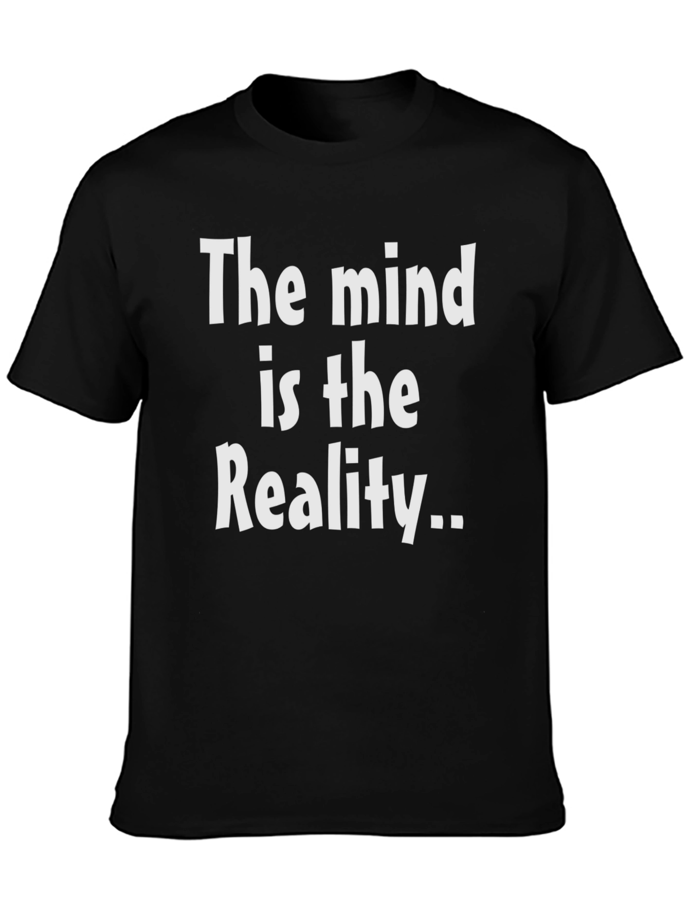 Mind is Reality Black Graphic T-Shirt