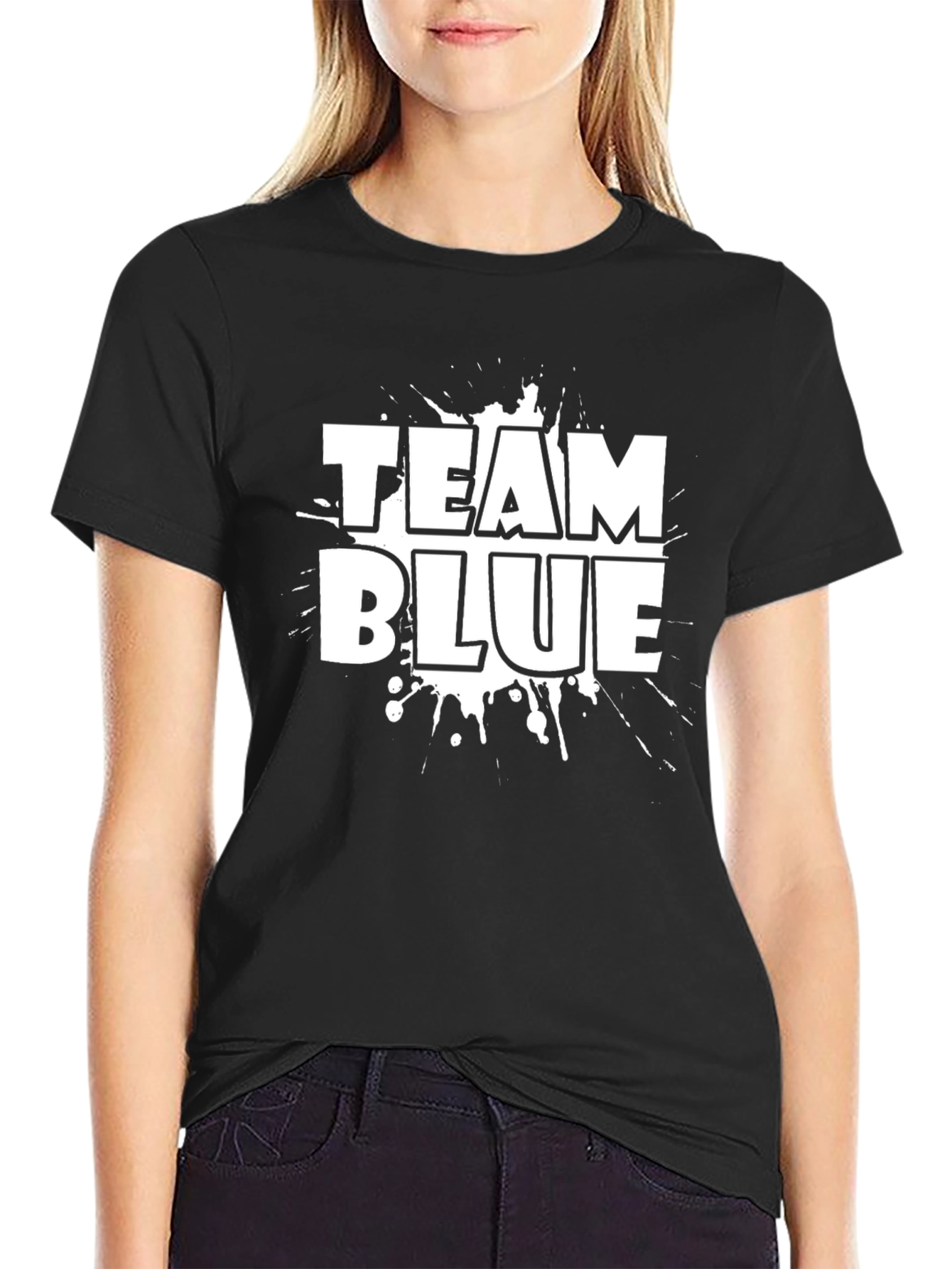 Team Blue Graphic Print T-Shirt