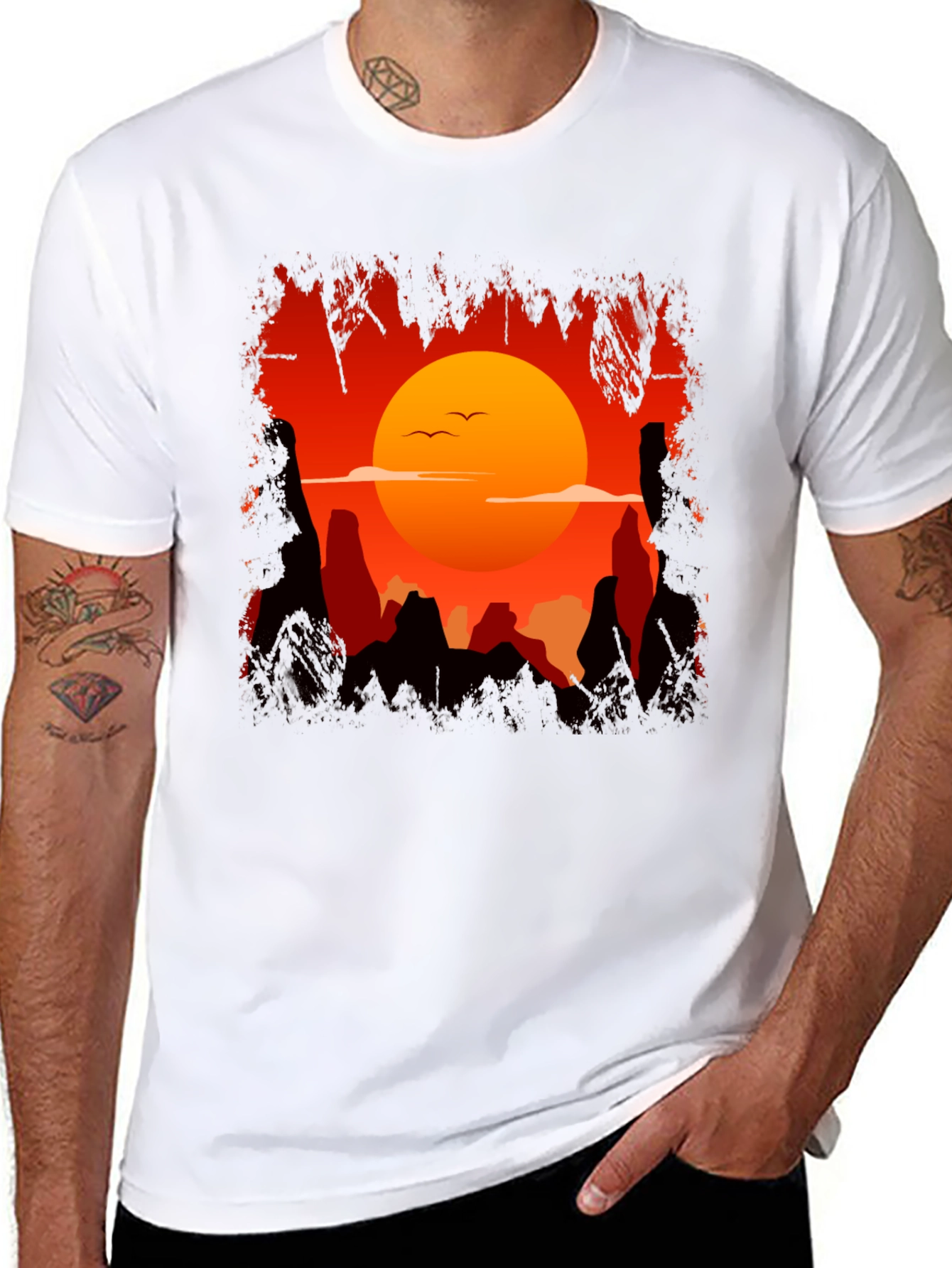 Sunset Silhouette Graphic Tee
