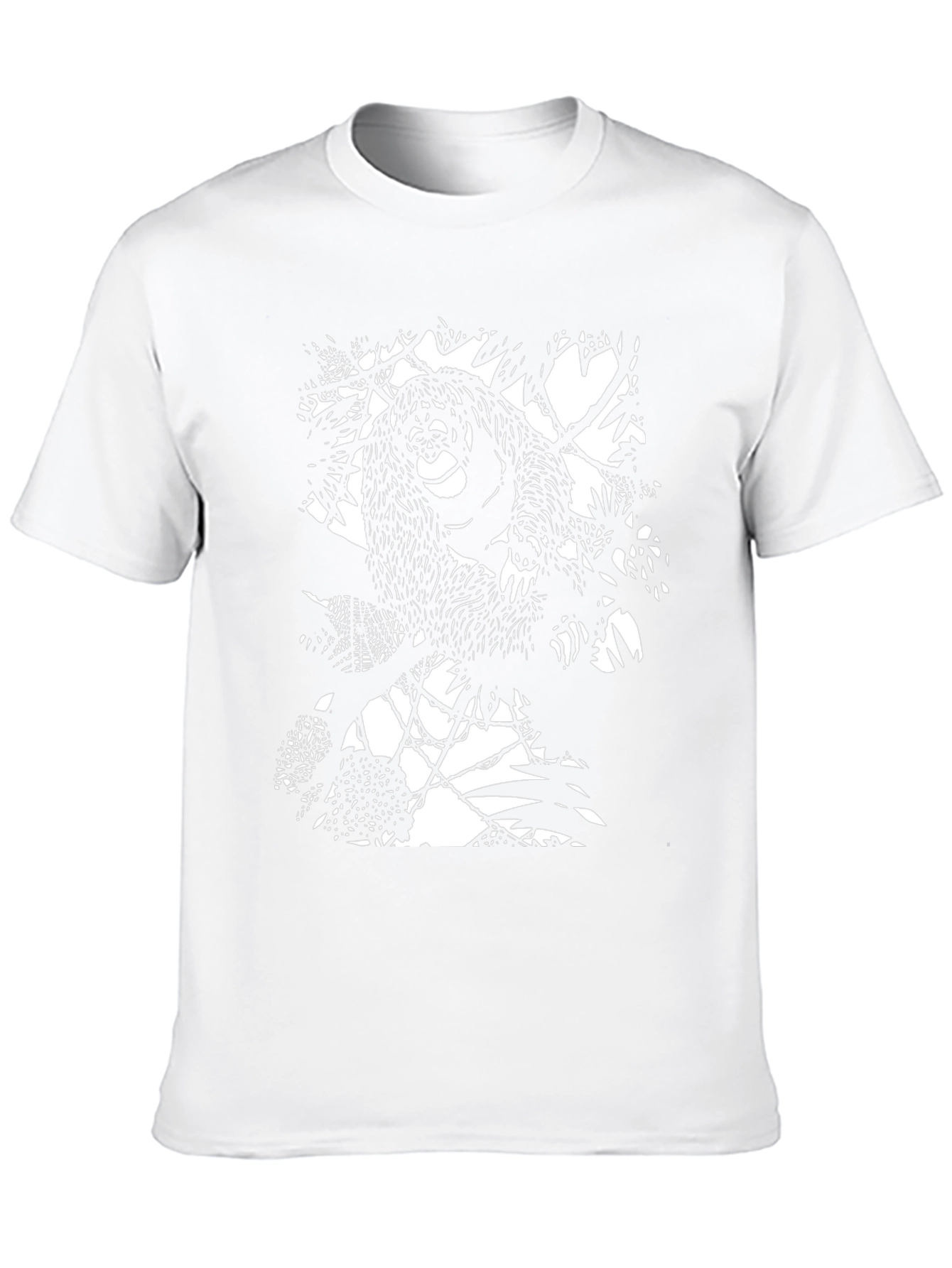 Orangutan Silhouette Tee - Black Graphic T-Shirt