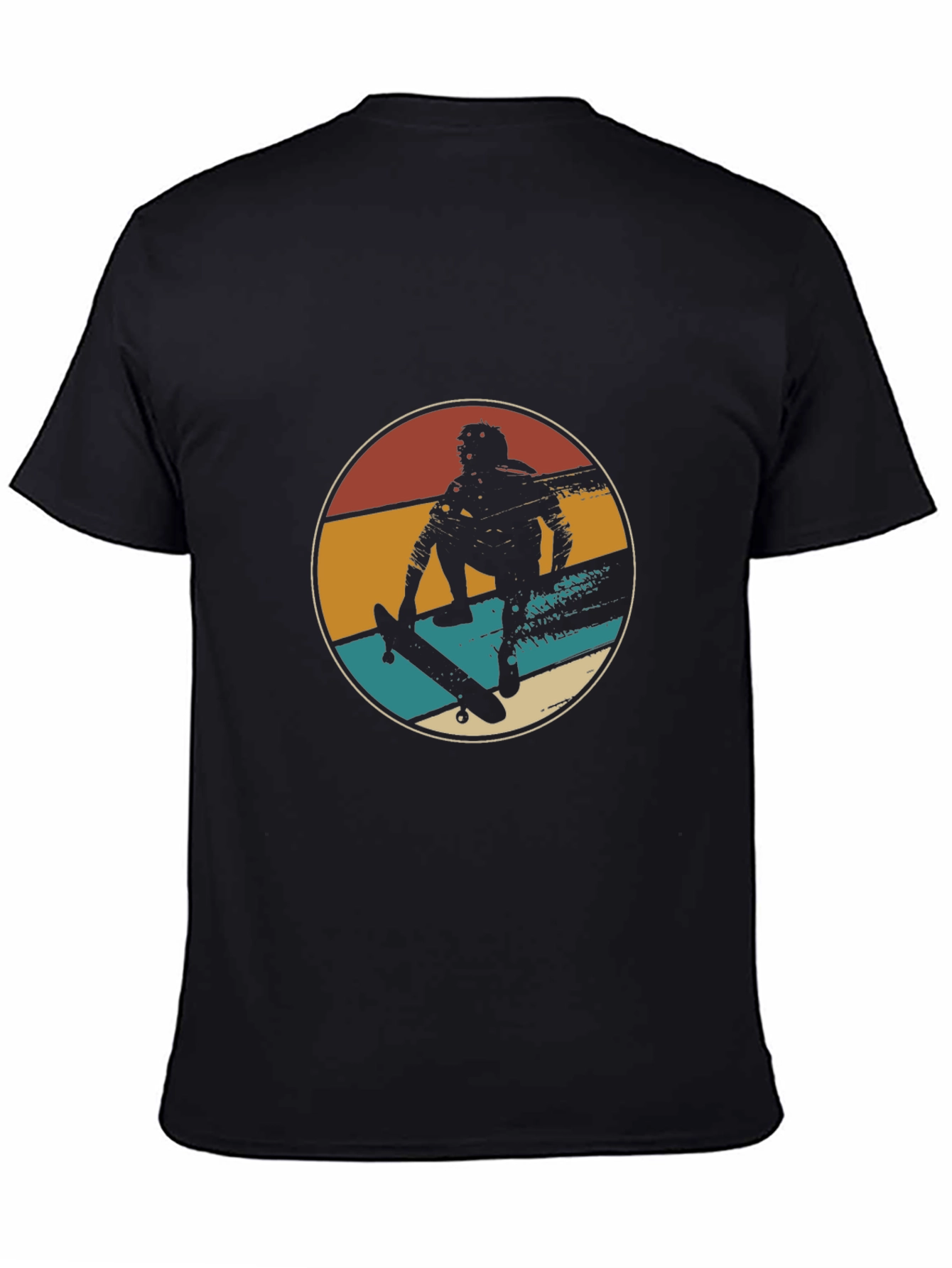 Retro Skater Graphic Tee - Black T-Shirt