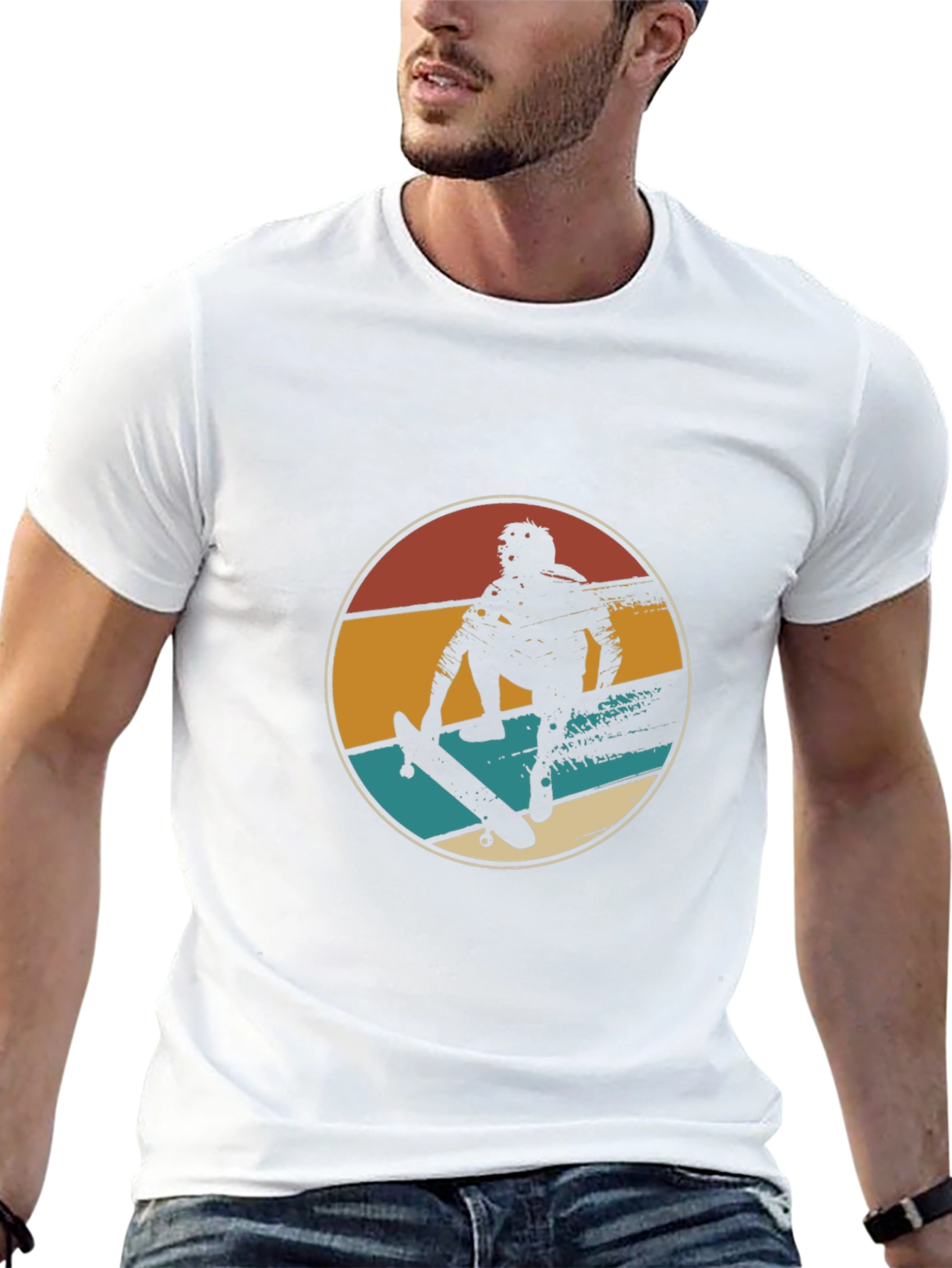 Retro Skater Graphic Tee - Black T-Shirt