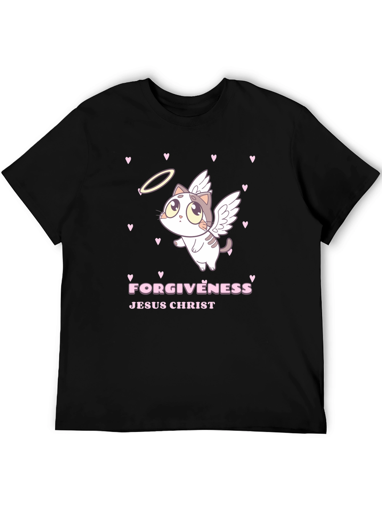Angel Cat Forgiveness Graphic Tee