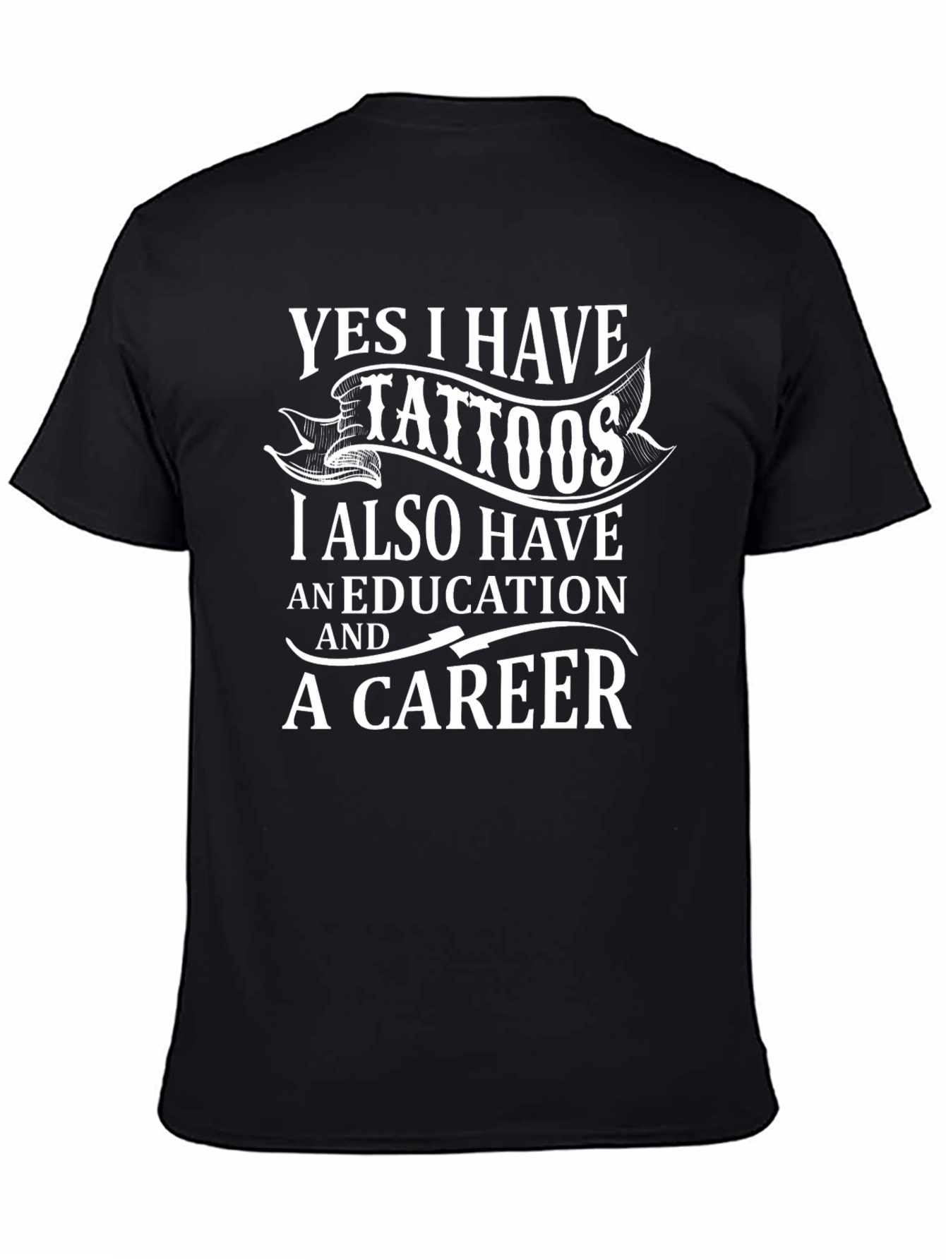 Tattooed & Educated T-Shirt - Black