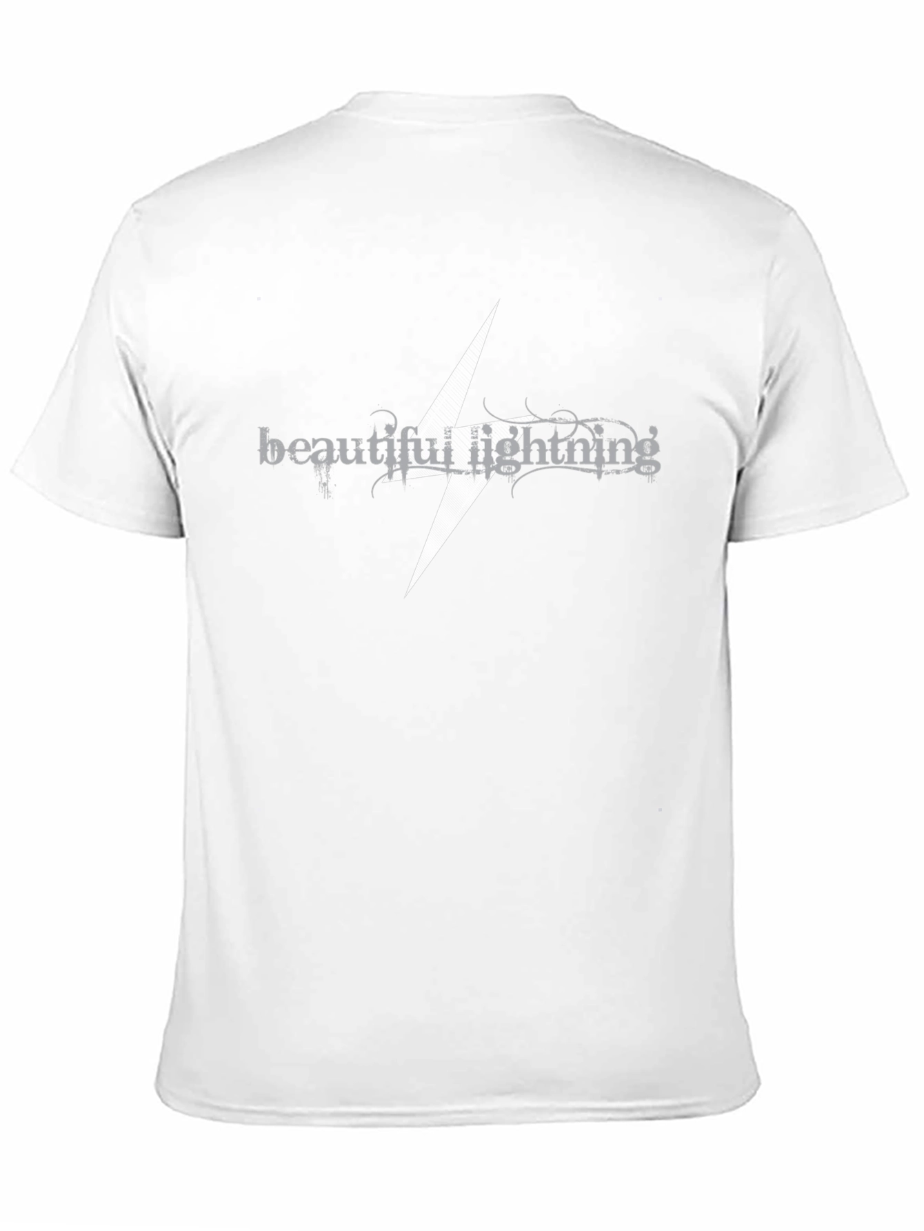 Beautiful Lightning Graphic Black T-Shirt