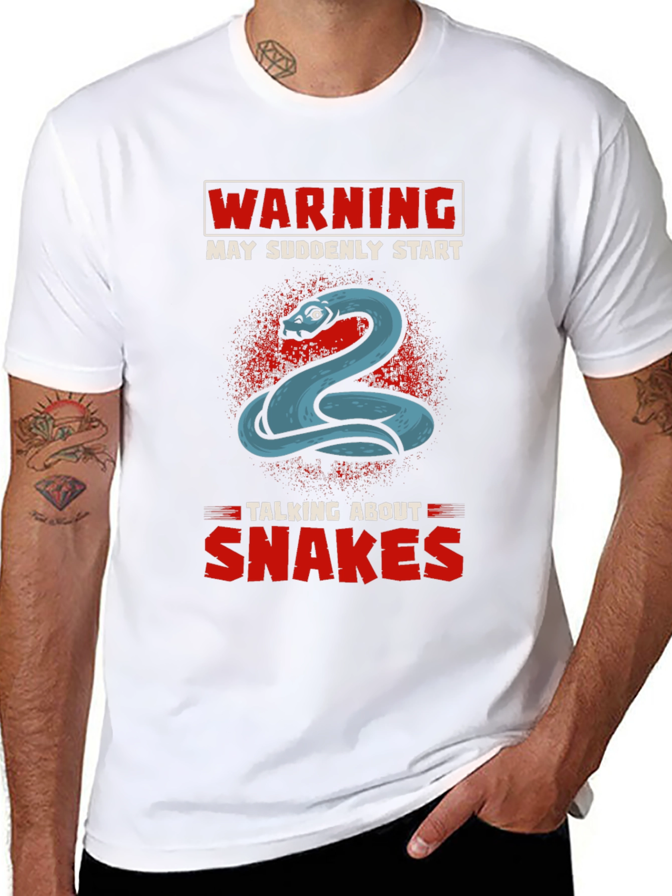 Warning May Suddenly Start Talking About Snakes T-Shirt