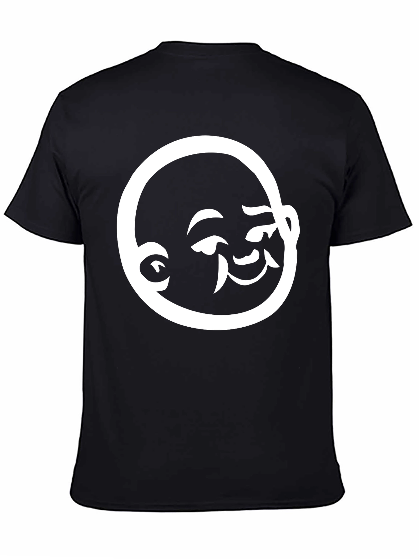 Buddha Graphic Tee - Black Cotton T-Shirt