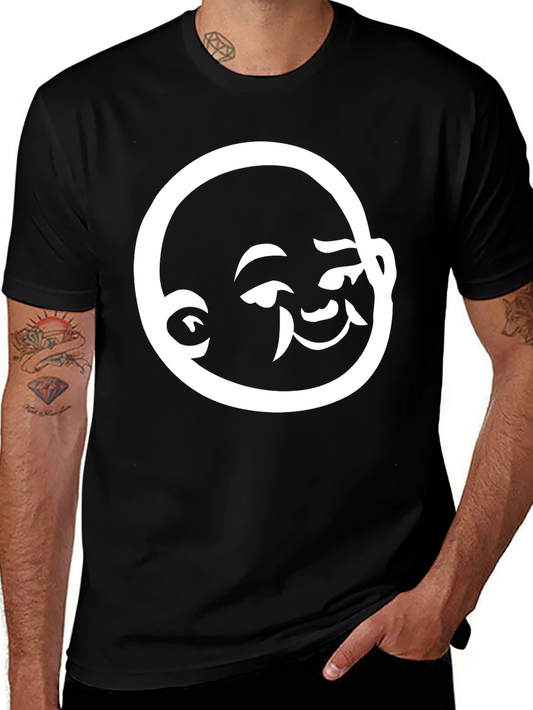 Buddha Graphic Tee - Black Cotton T-Shirt