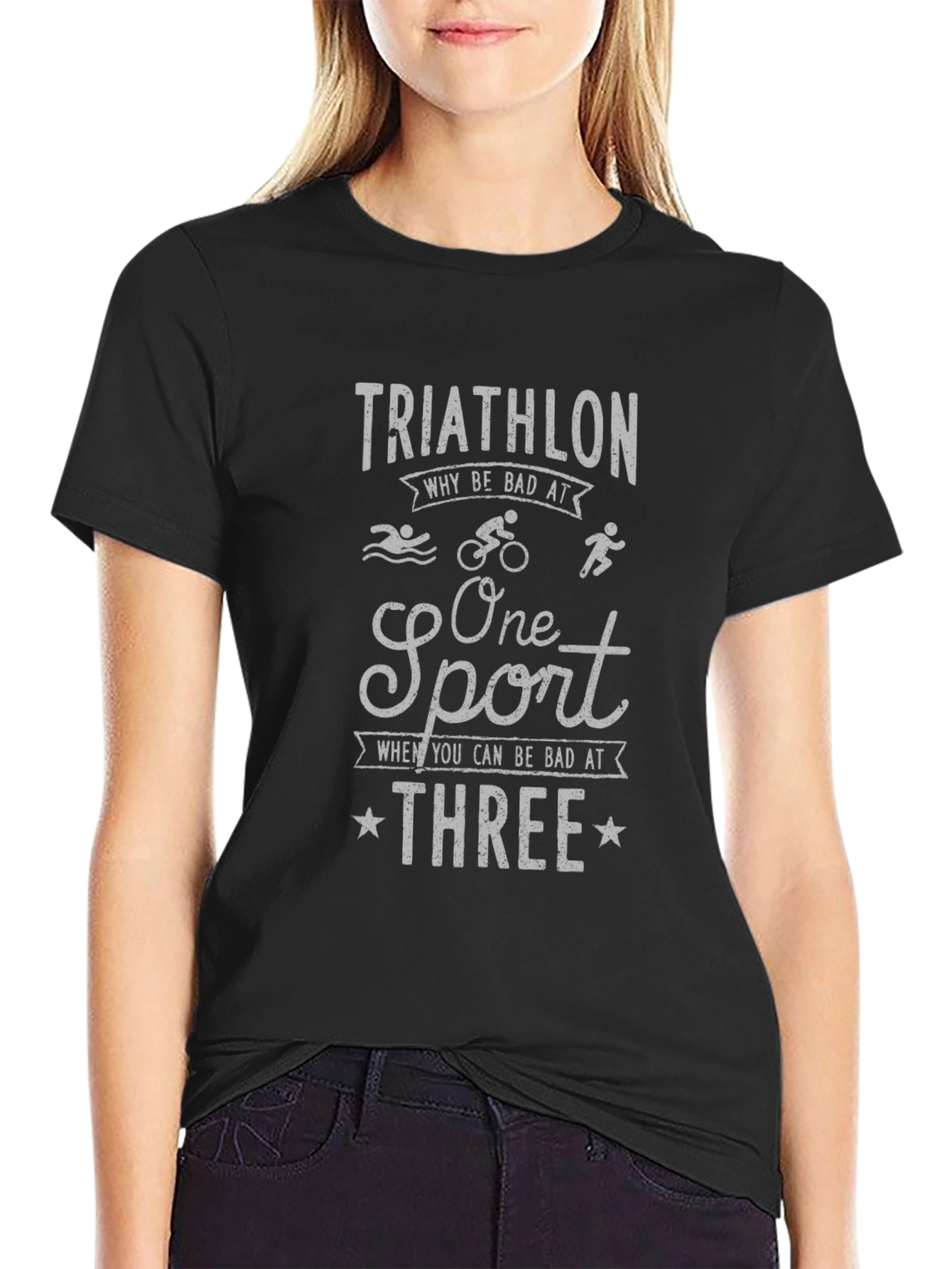 Triathlon Funny T-Shirt for Sport Enthusiasts