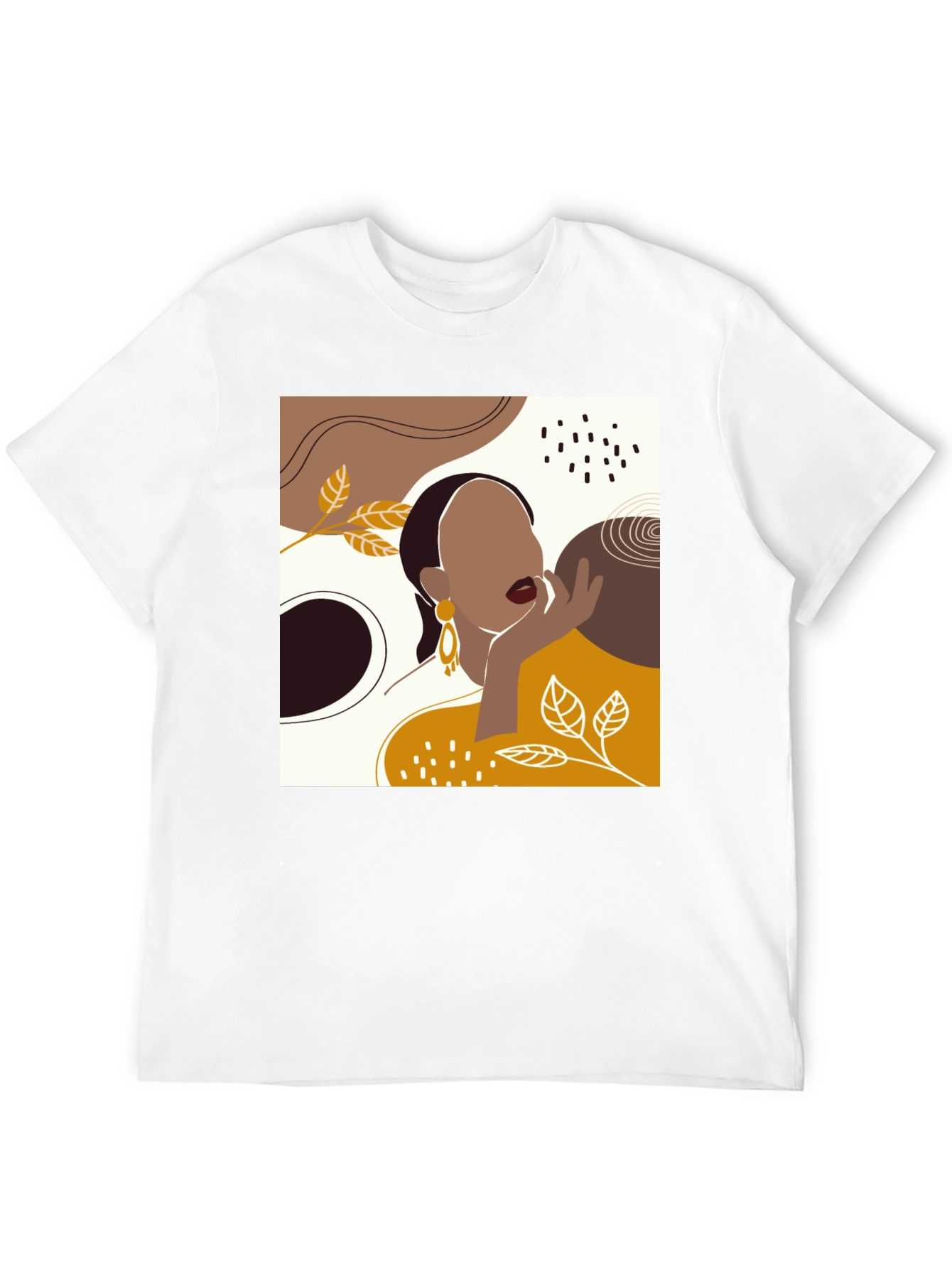 Abstract Woman Graphic Tee - Modern Art T-Shirt