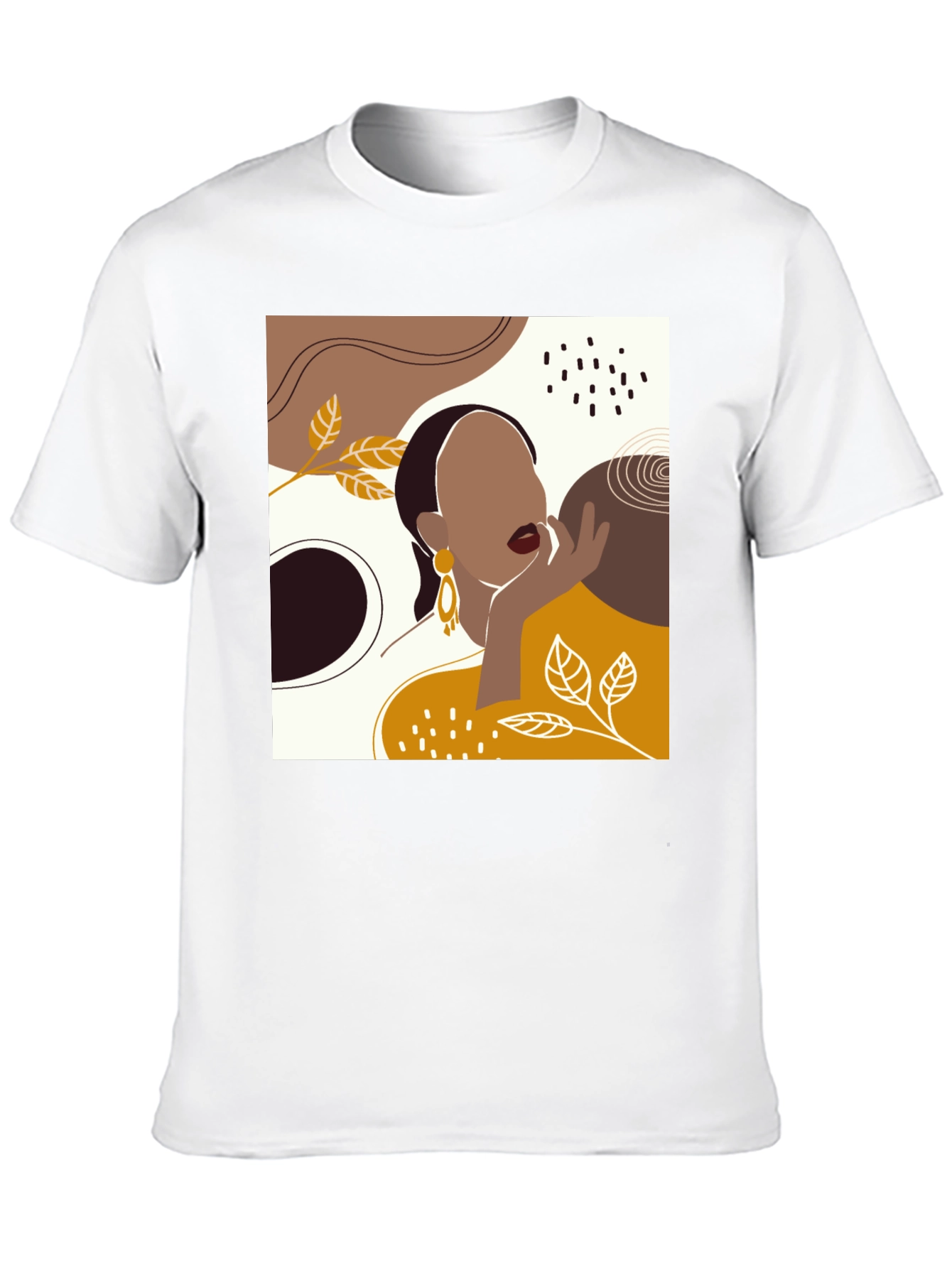 Abstract Woman Graphic Tee - Modern Art T-Shirt