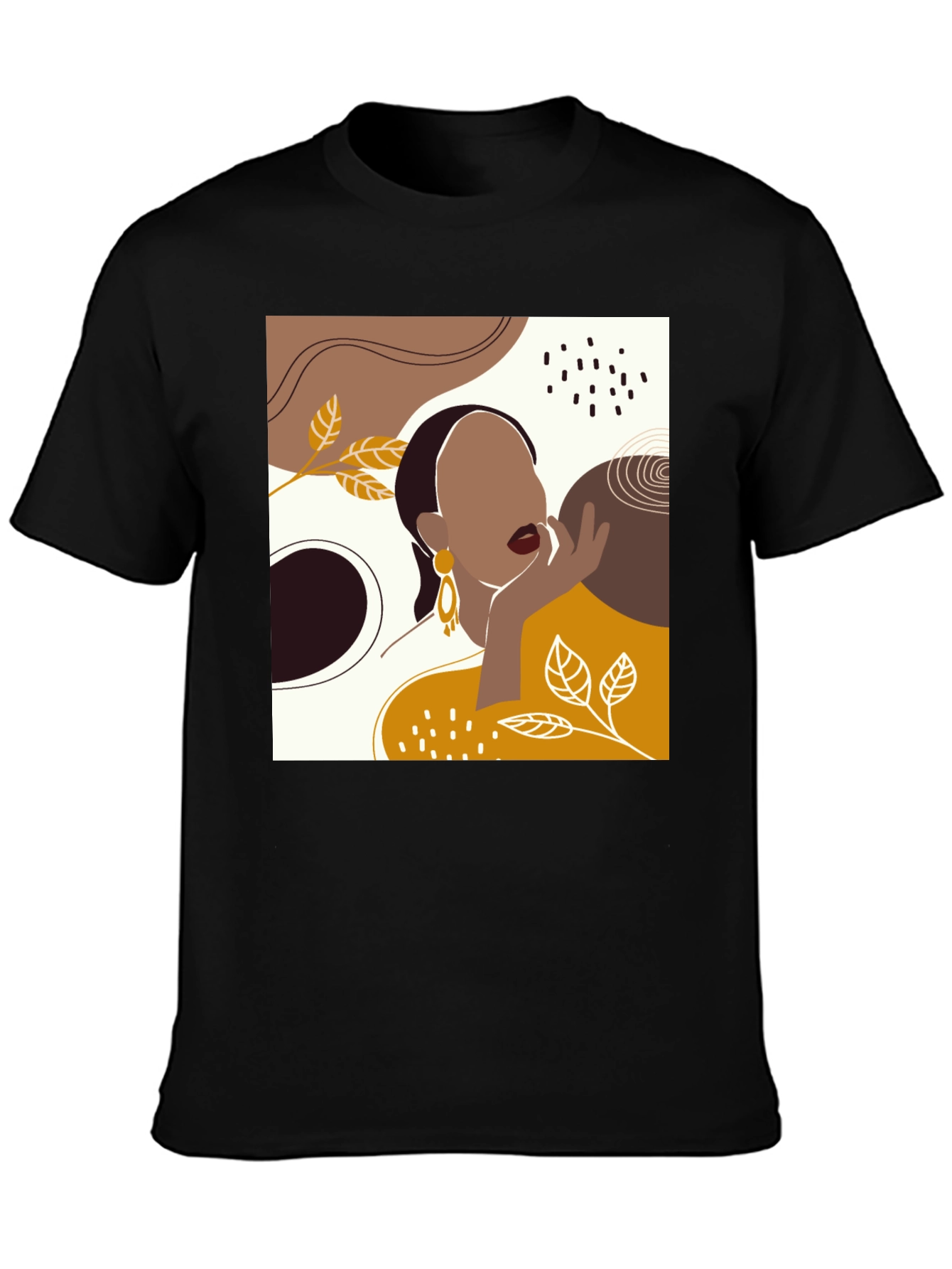 Abstract Woman Graphic Tee - Modern Art T-Shirt