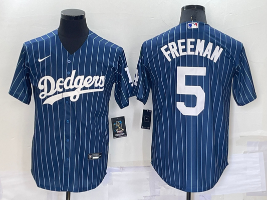 Men's Los Angeles Dodgers Freddie Freeman #5 Blue Player Game Jerseys