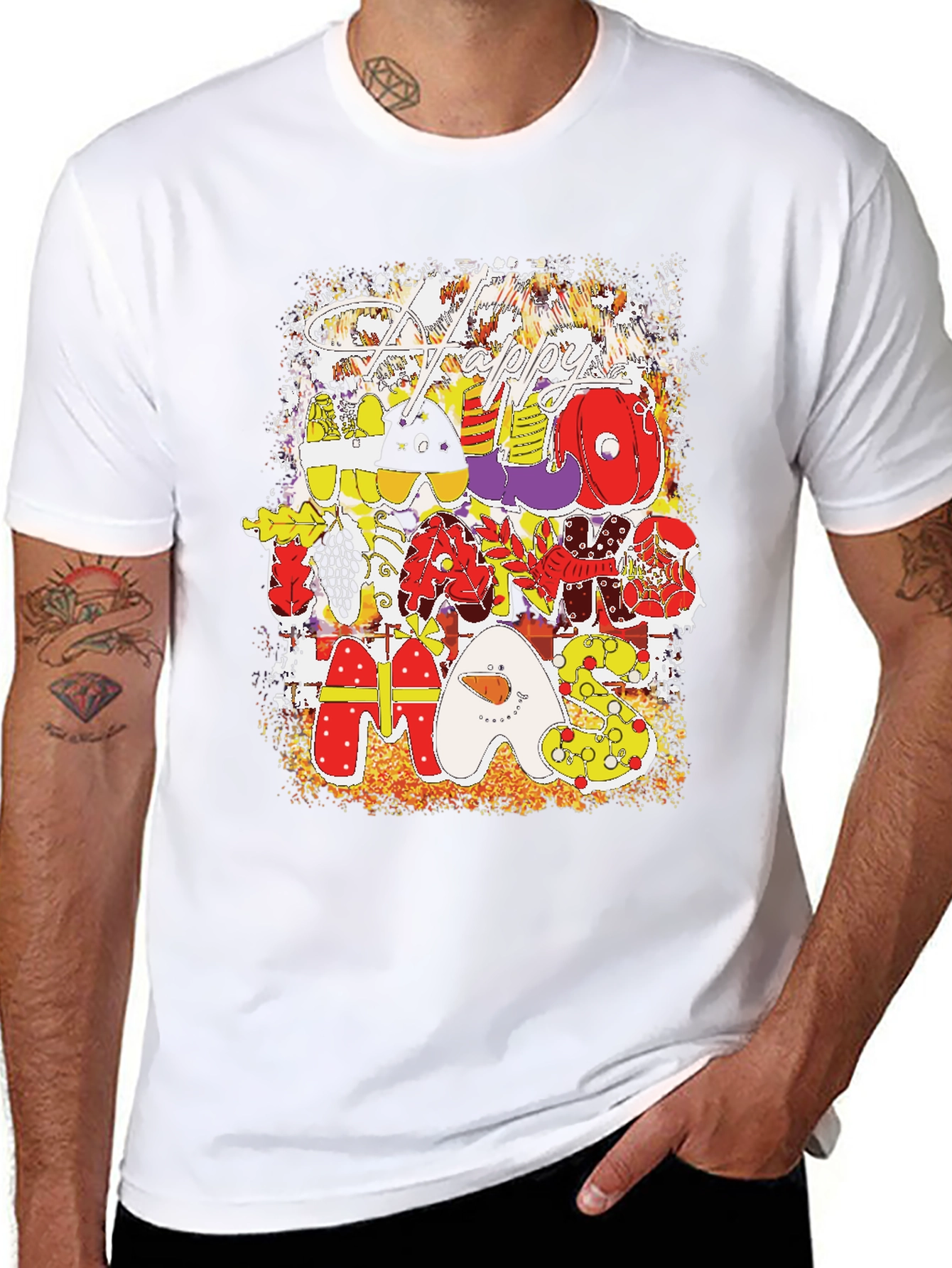 Festive Holiday Themed T-Shirt