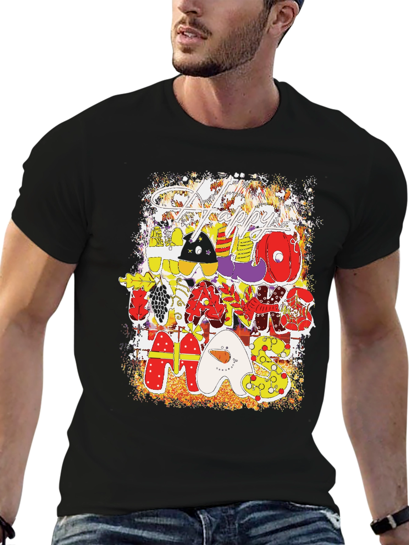 Festive Holiday Themed T-Shirt