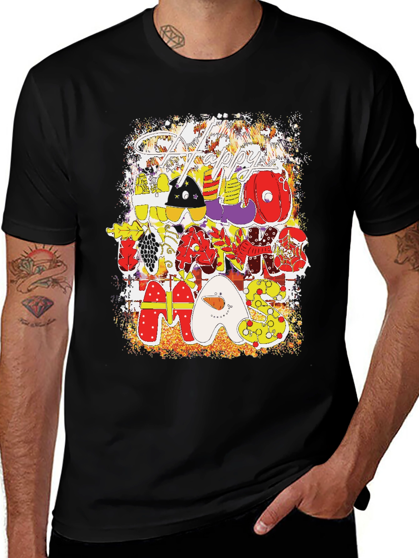 Festive Holiday Themed T-Shirt