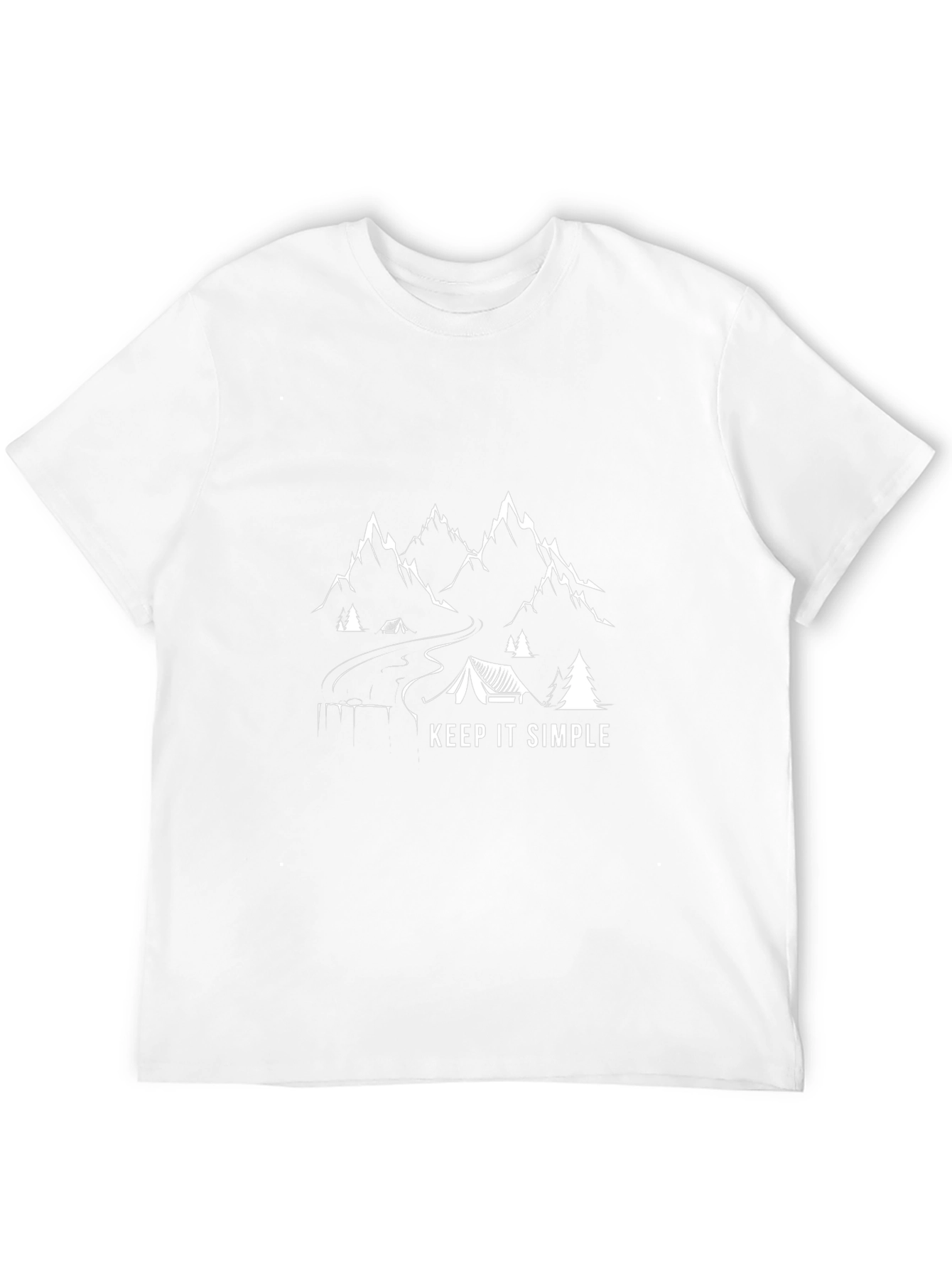 Keep It Simple Camping Graphic T-Shirt