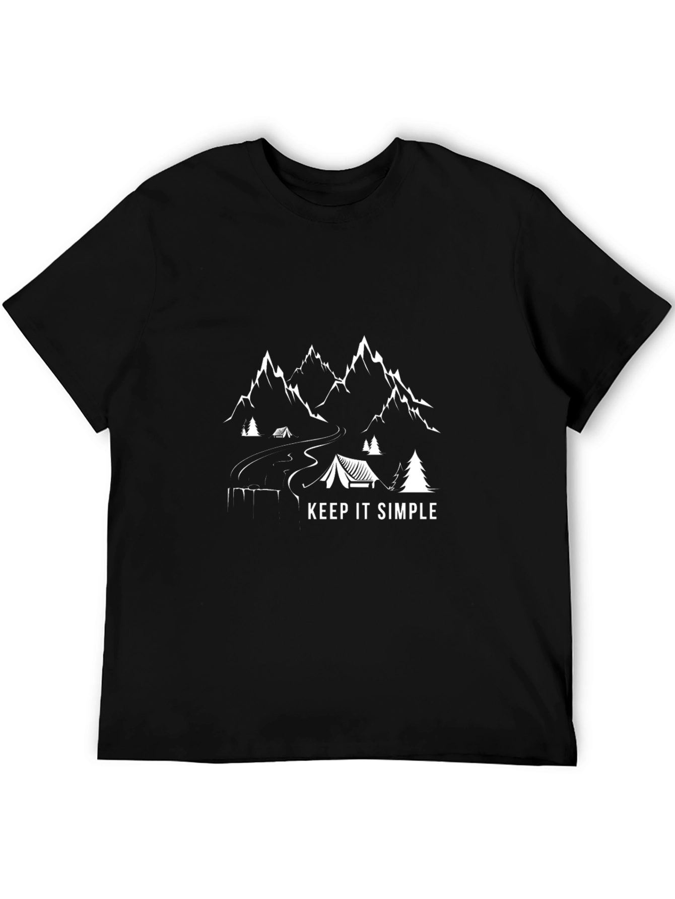 Keep It Simple Camping Graphic T-Shirt