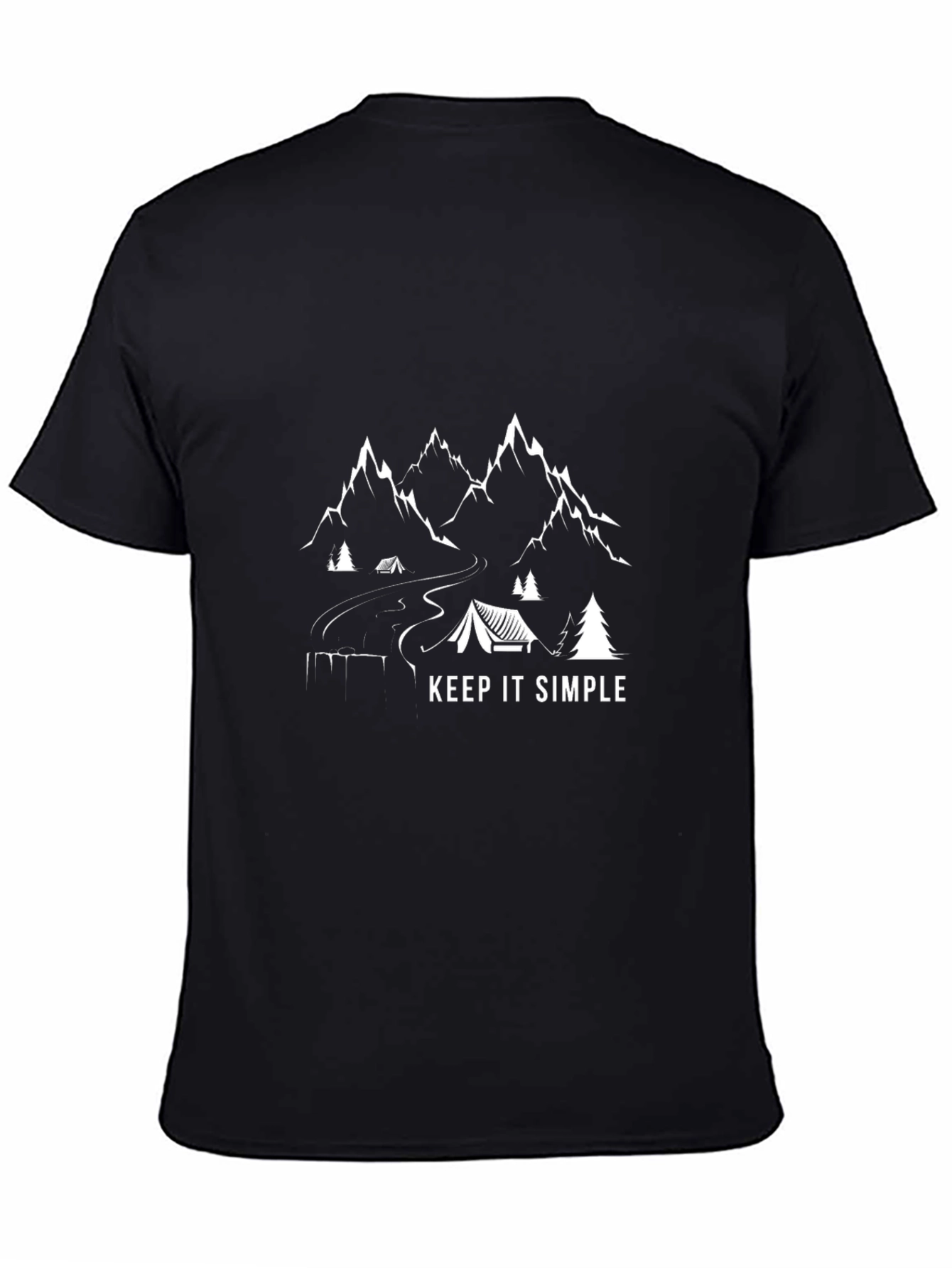 Keep It Simple Camping Graphic T-Shirt