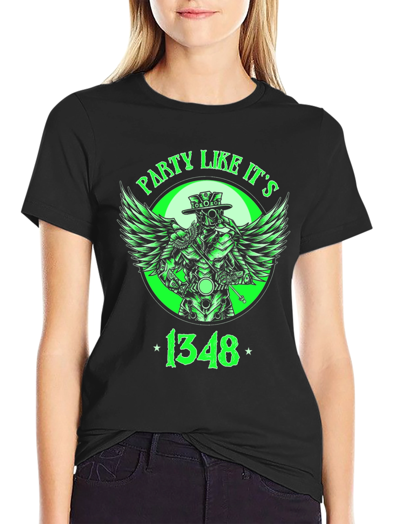 Party Like Its 1348 T-Shirt Plague Doctor Design