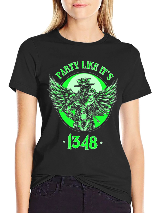 Party Like Its 1348 T-Shirt Plague Doctor Design