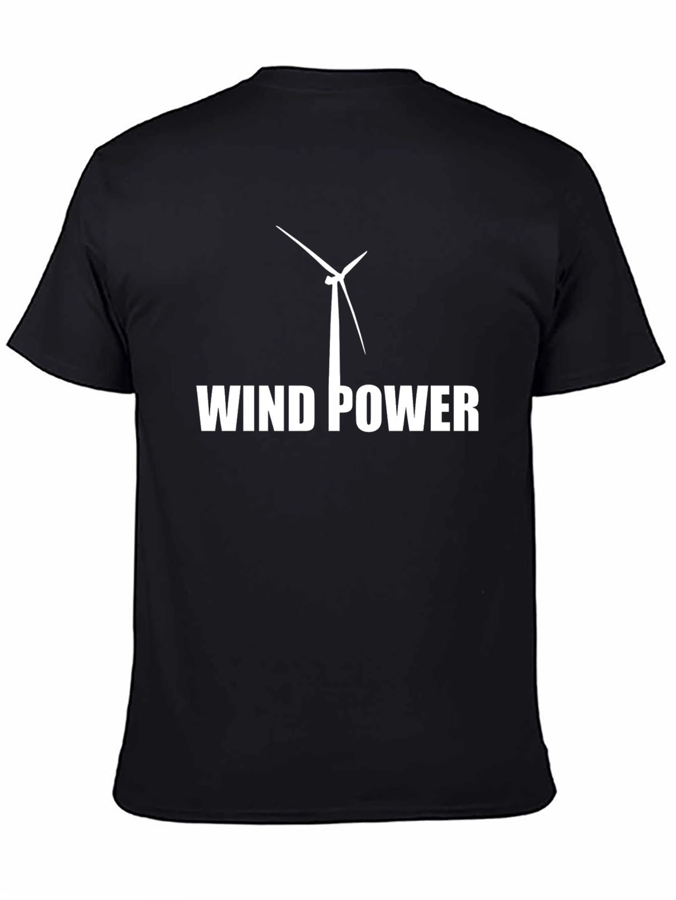 Wind Power Turbine Graphic Tee - Eco Friendly Fashion