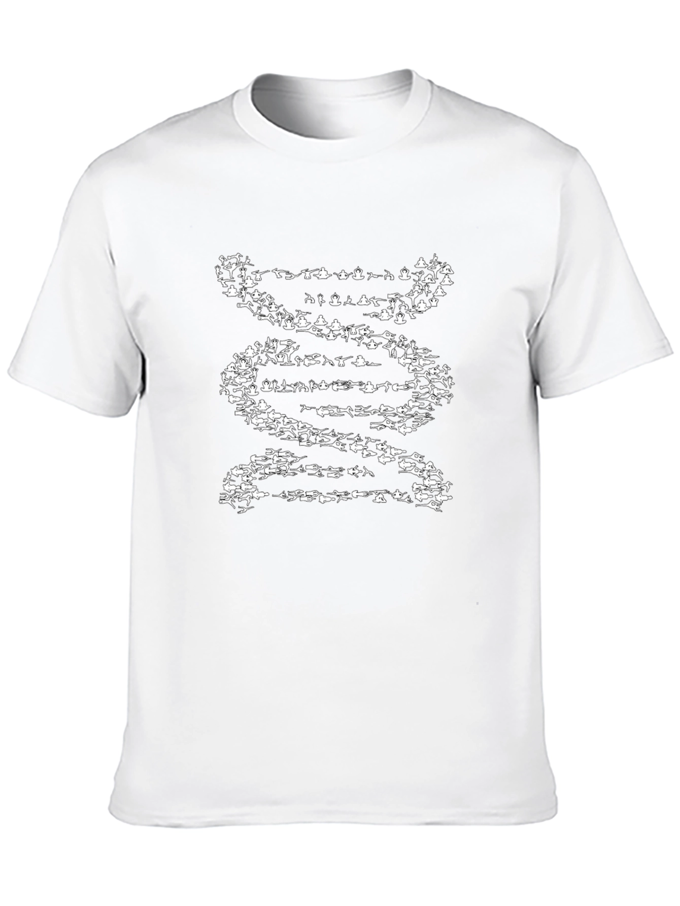Yoga DNA T-Shirt - Black Cotton Graphic Tee