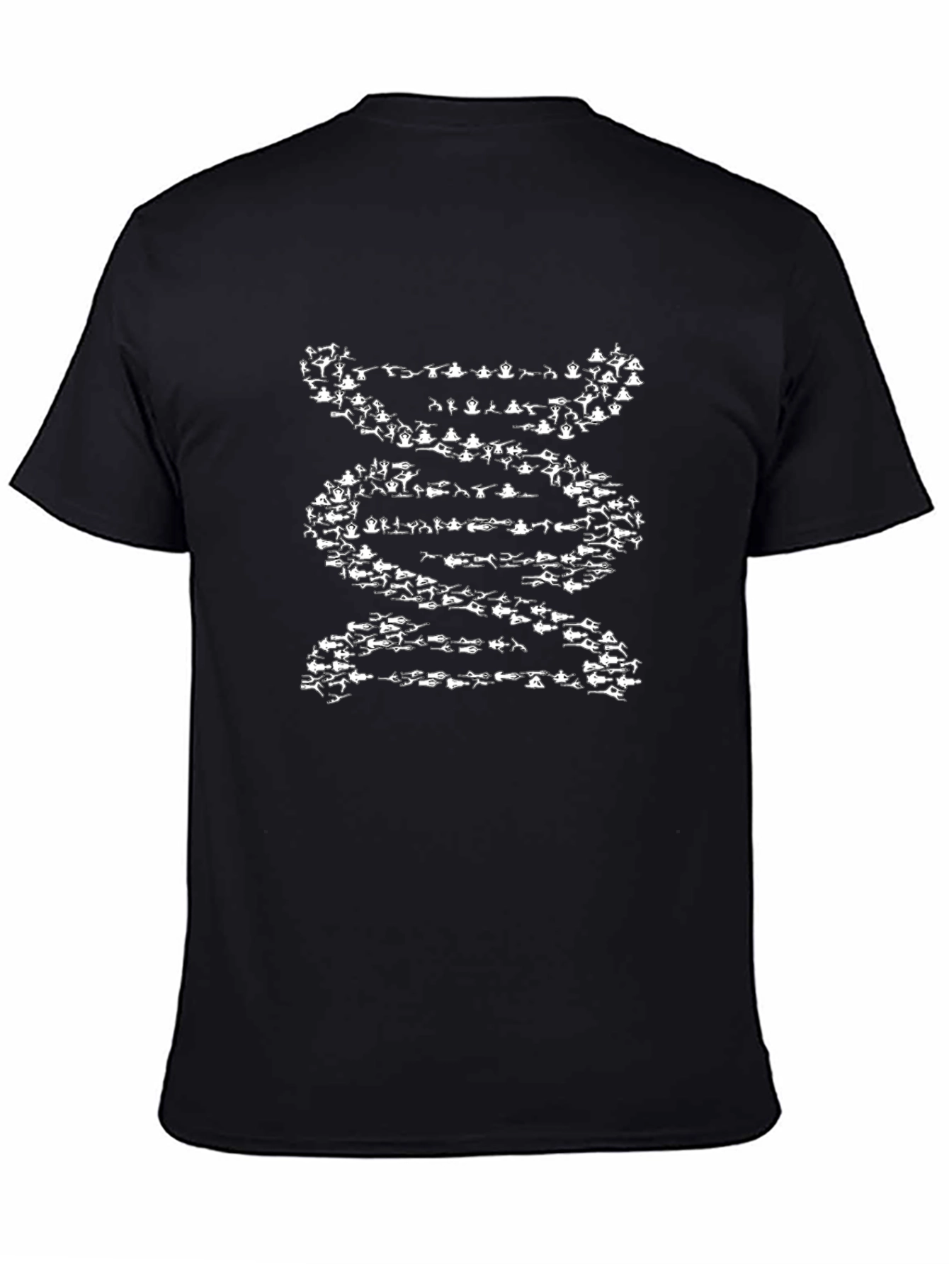 Yoga DNA T-Shirt - Black Cotton Graphic Tee