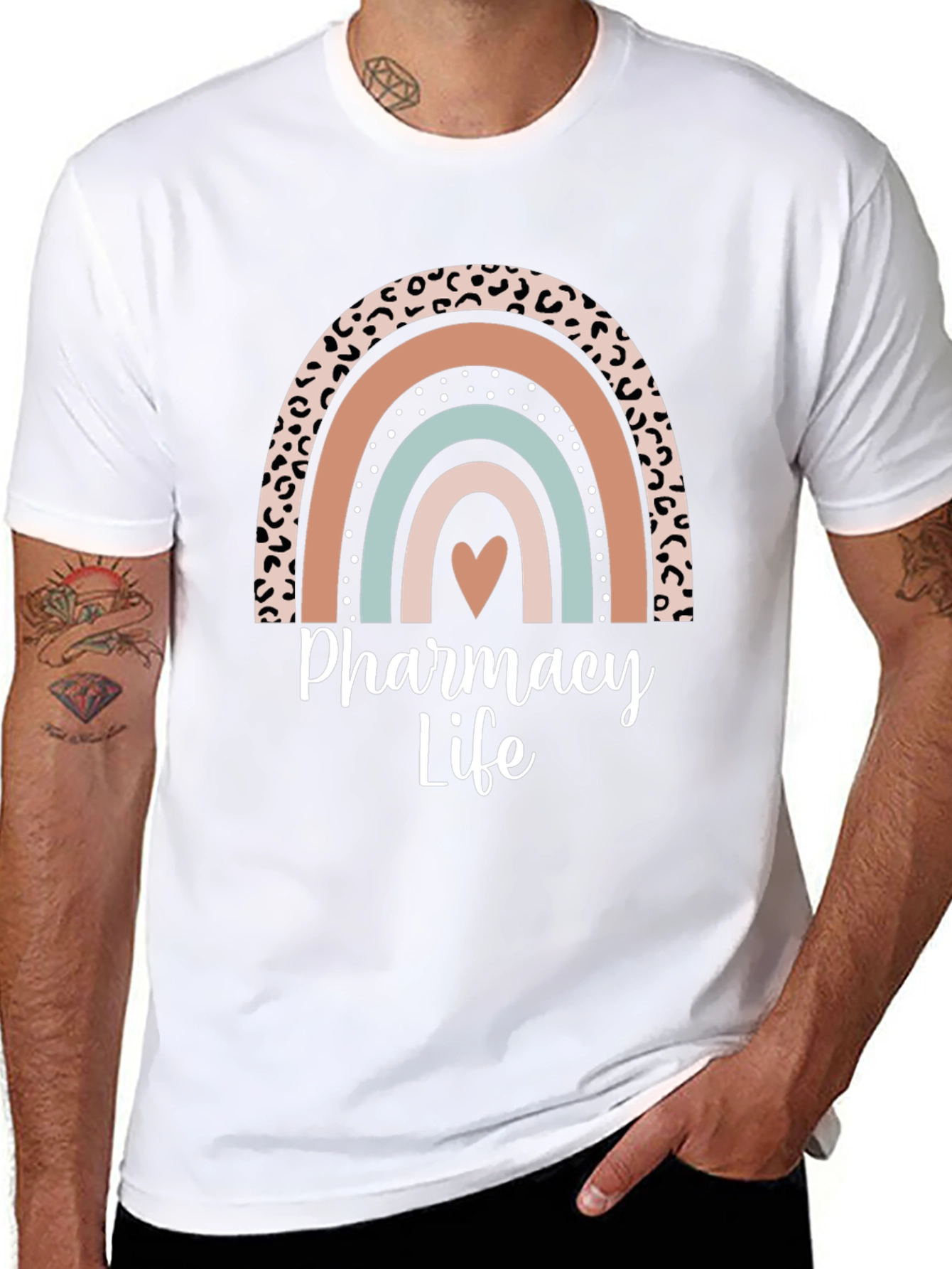 Pharmacy Life Rainbow Graphic T-Shirt