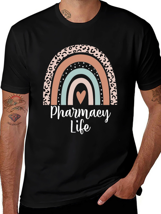 Pharmacy Life Rainbow Graphic T-Shirt