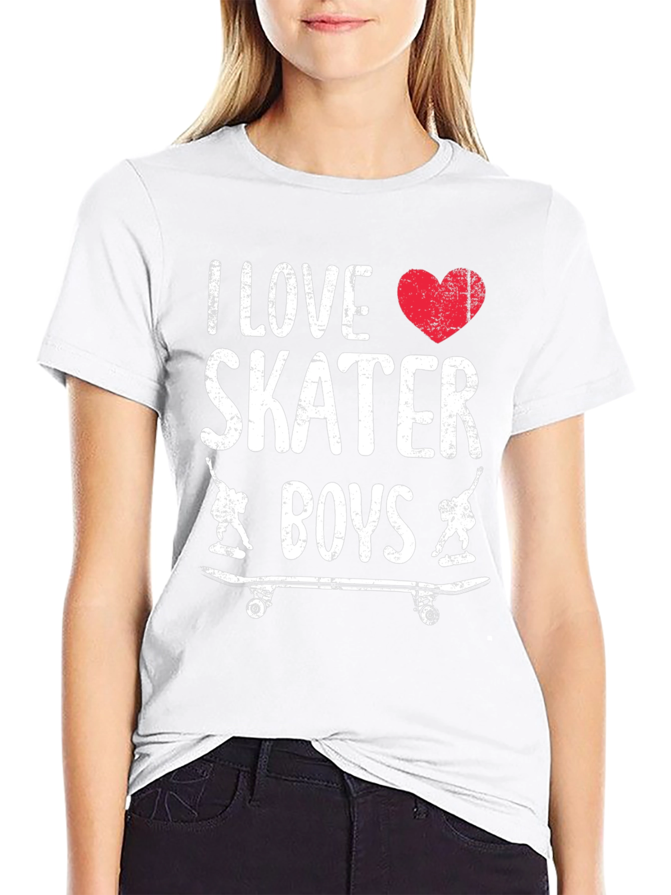 I Love Skater Boys Graphic Tee