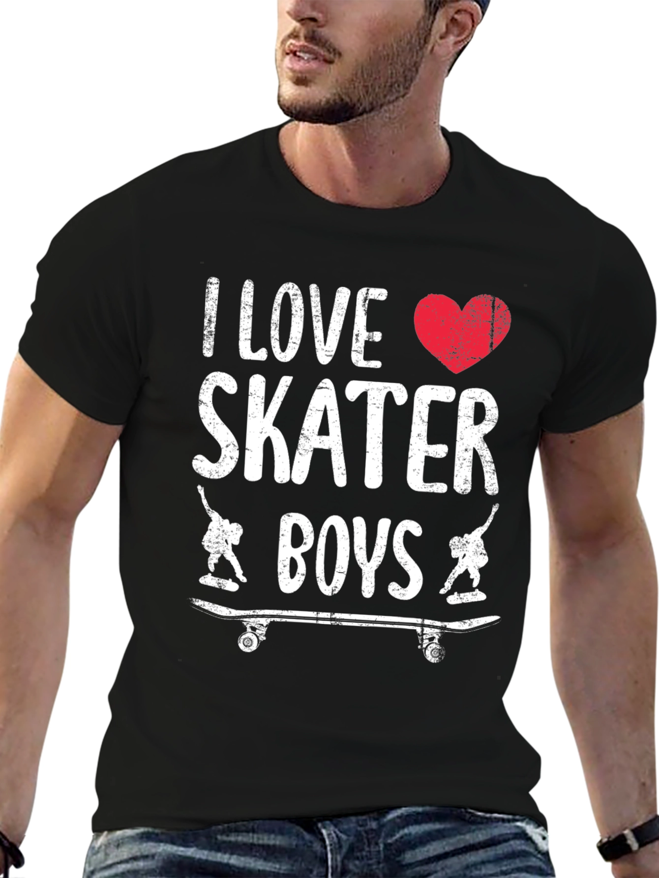 I Love Skater Boys Graphic Tee