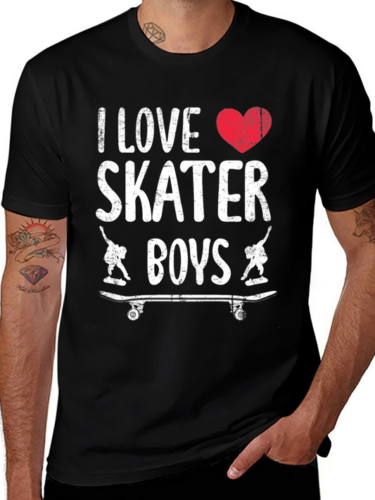 I Love Skater Boys Graphic Tee