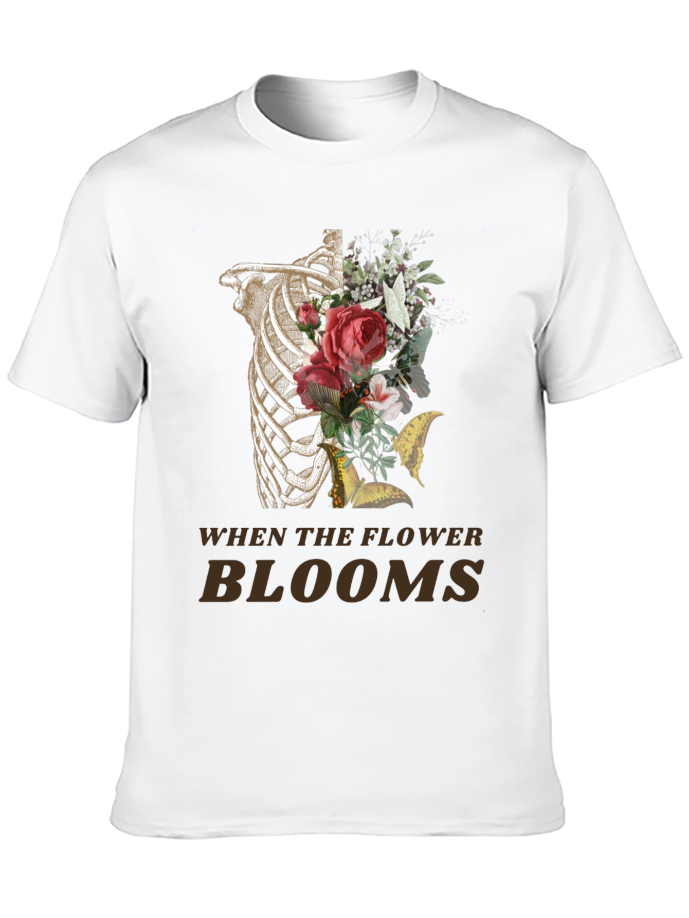 Floral Rib Cage Graphic Tee