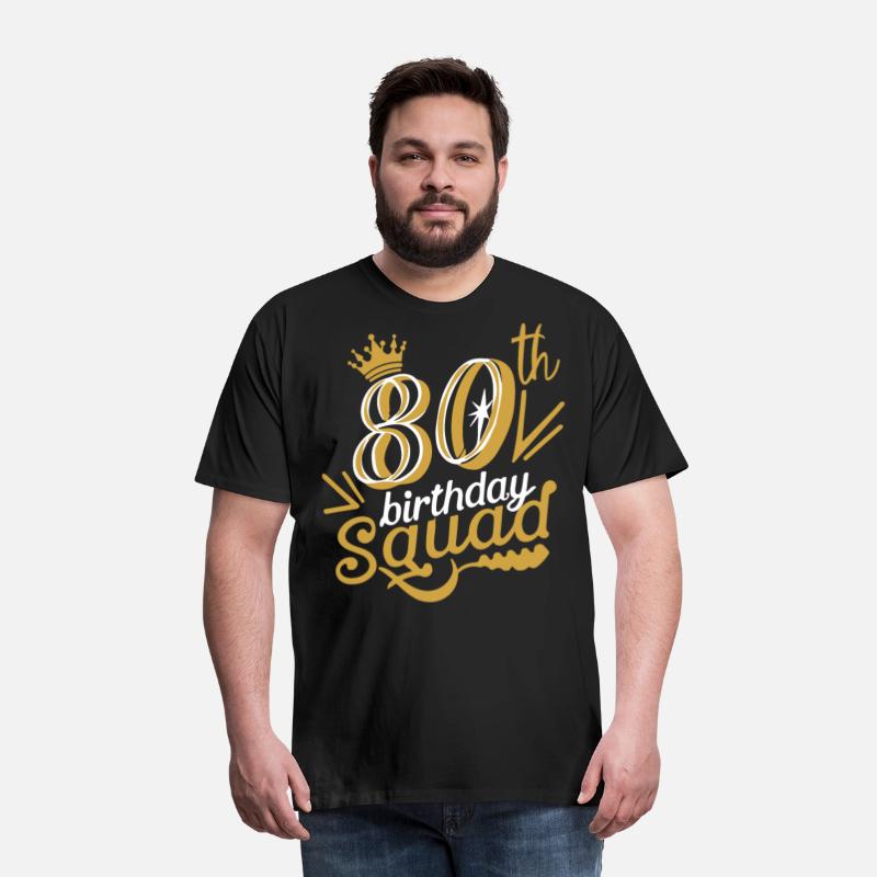 80th Birthday Squad Party Birthday Funny 80 Year
