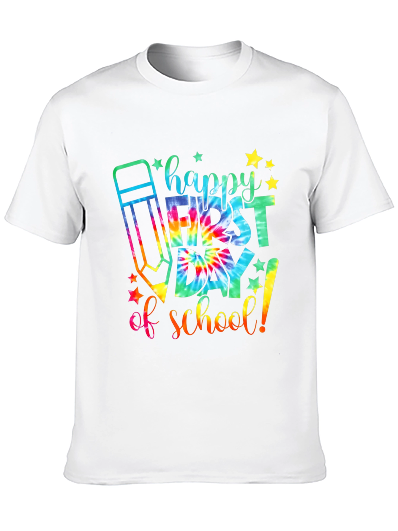 Happy First Day of School Tie-Dye T-Shirt