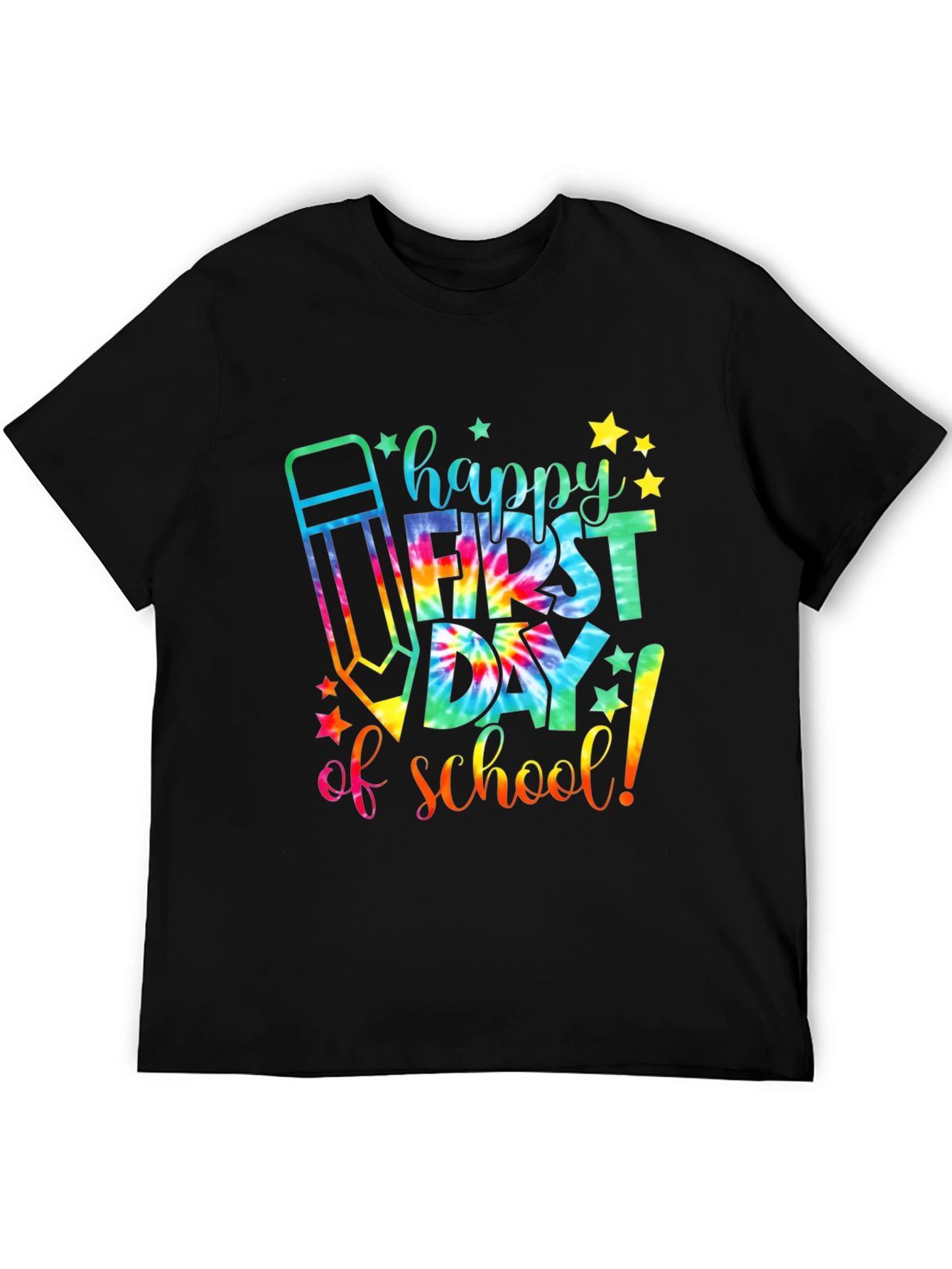Happy First Day of School Tie-Dye T-Shirt
