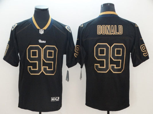 Men's Los Angeles Rams #99 Aaron Donald Black Player Jerseys