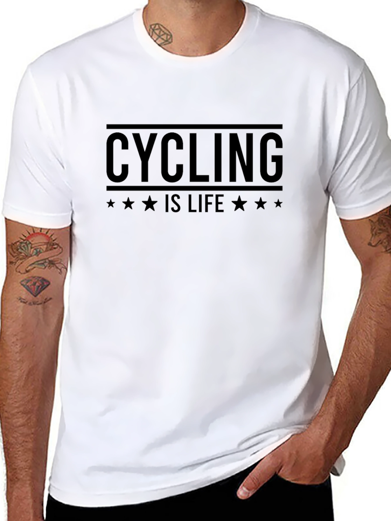 Cycling is Life Black T-Shirt