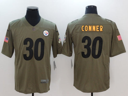 Men's Pittsburgh Steelers James Conner #30 Brown Alternate Game Jerseys