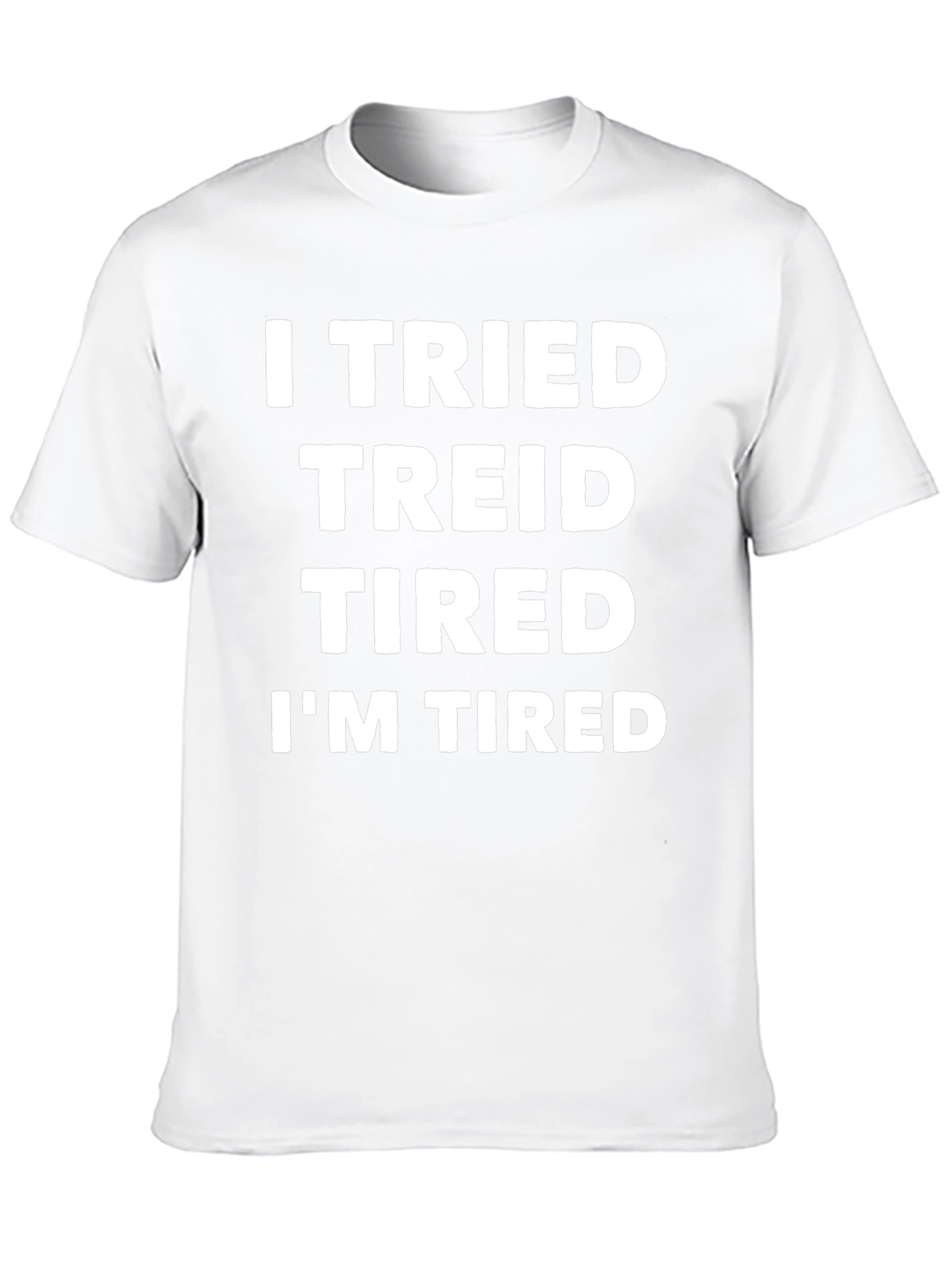 Funny I Tried Mens Black Graphic T-Shirt