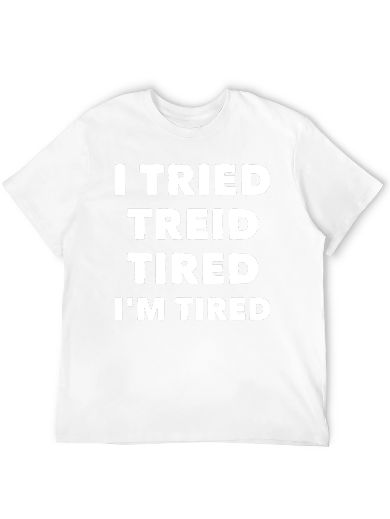 Funny I Tried Mens Black Graphic T-Shirt