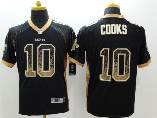 Men's New Orleans Saints Brandin Cooks #10 Black Game Jerseys
