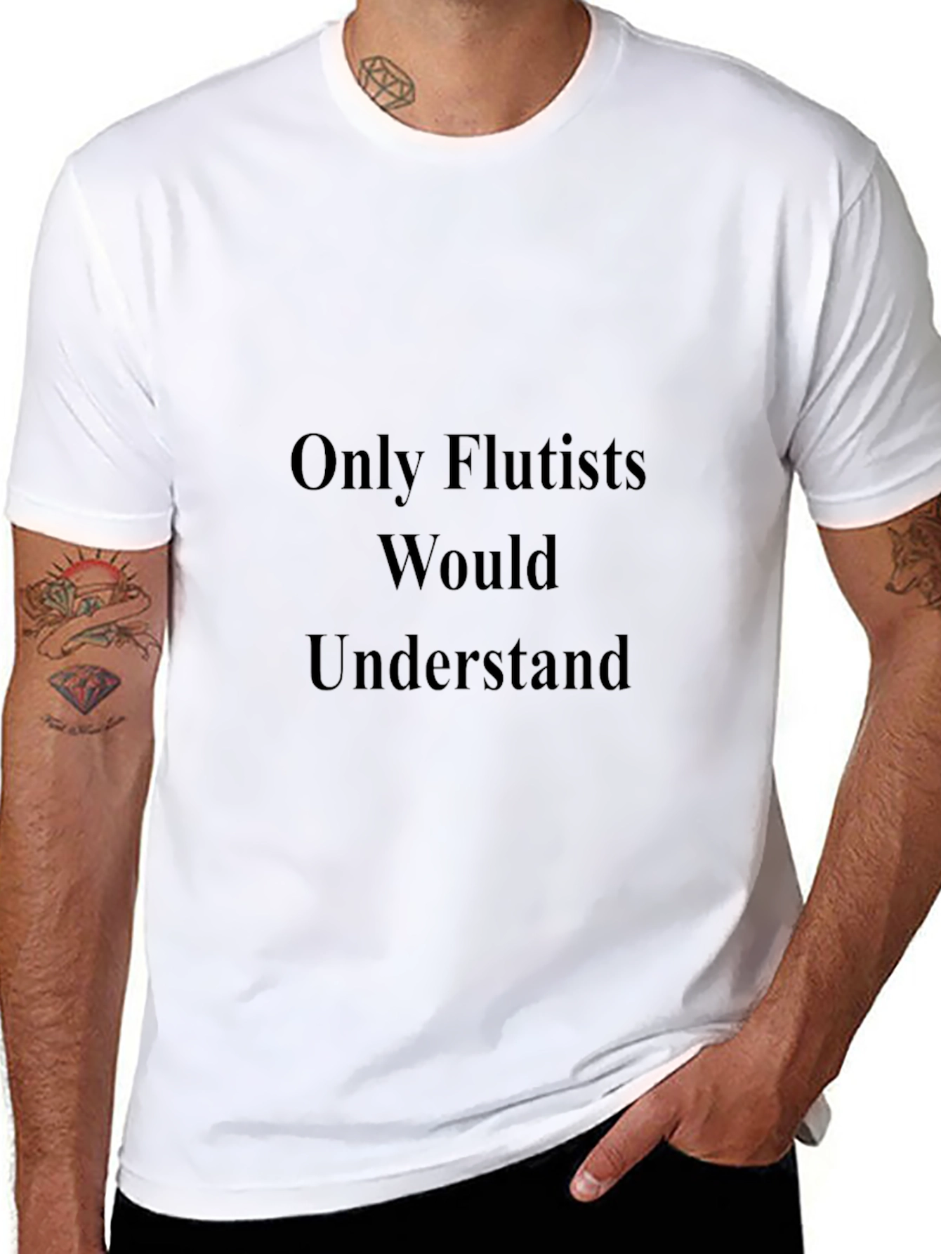 Only Flutists Would Understand Black Tee